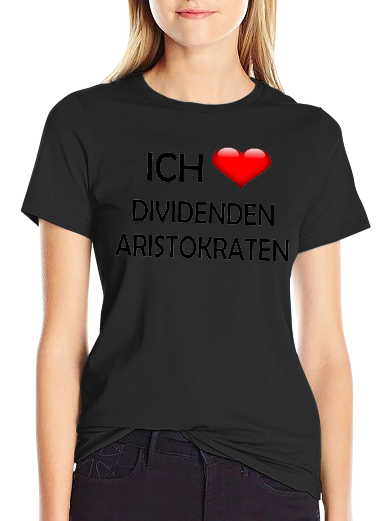 Ich ❤️ Dividenden Aristokraten Black T-Shirt