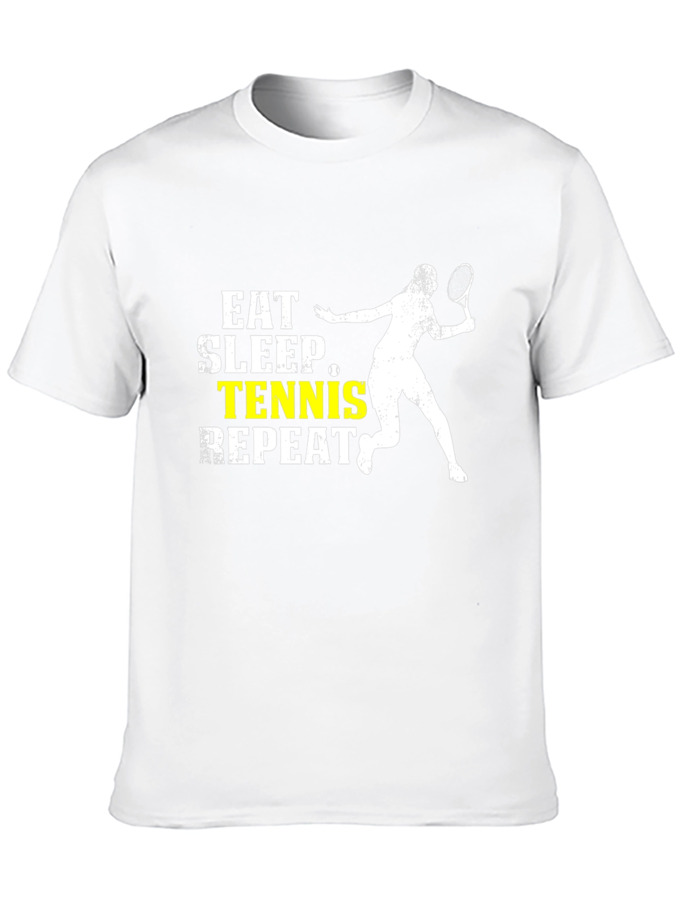 Eat Sleep Tennis Repeat Black T-Shirt