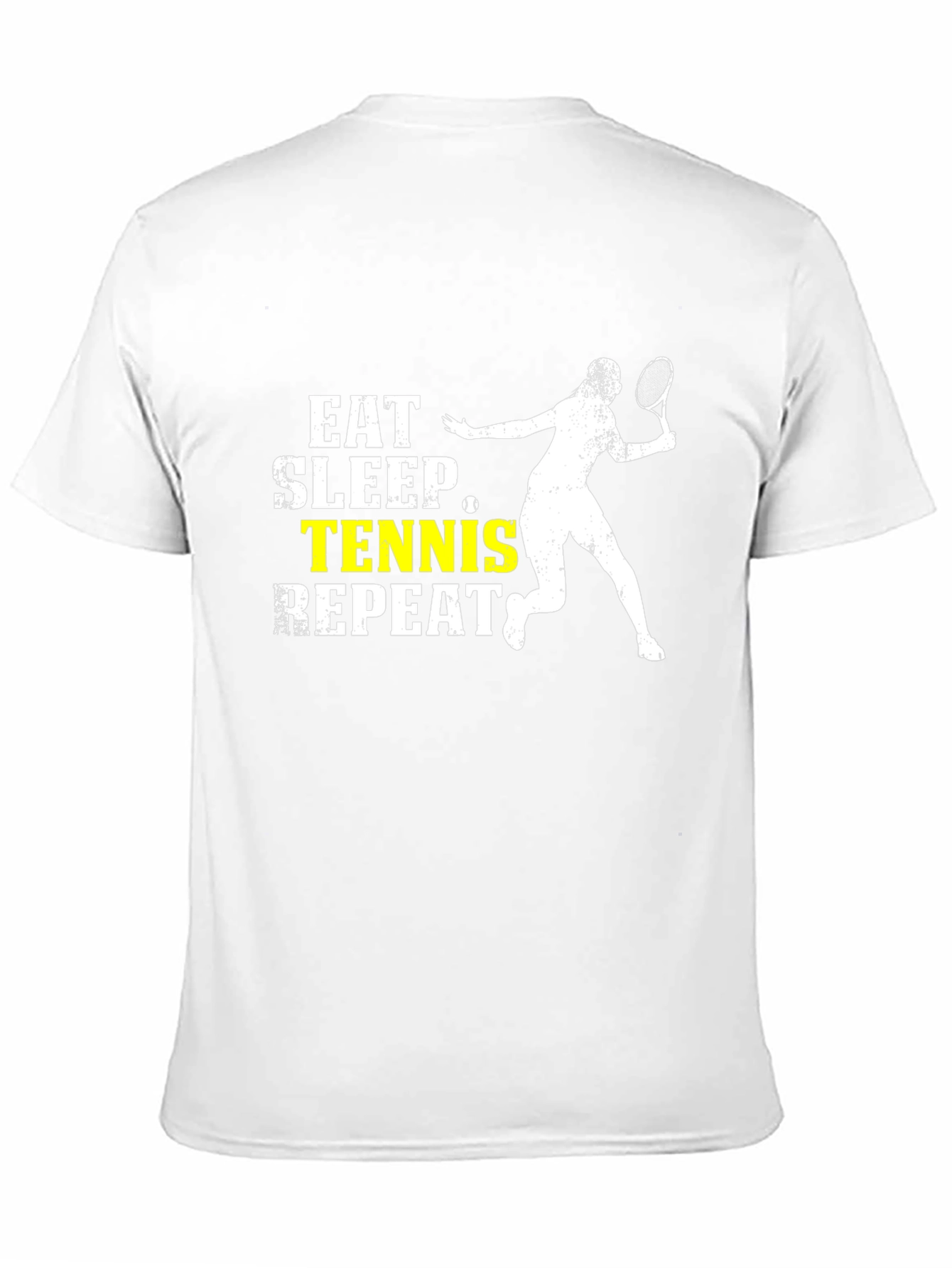 Eat Sleep Tennis Repeat Black T-Shirt