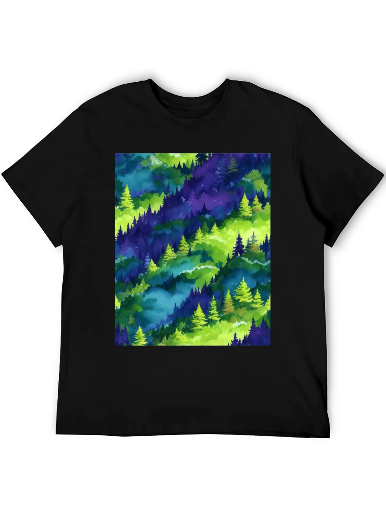 Nature Print Crew Neck T-Shirt