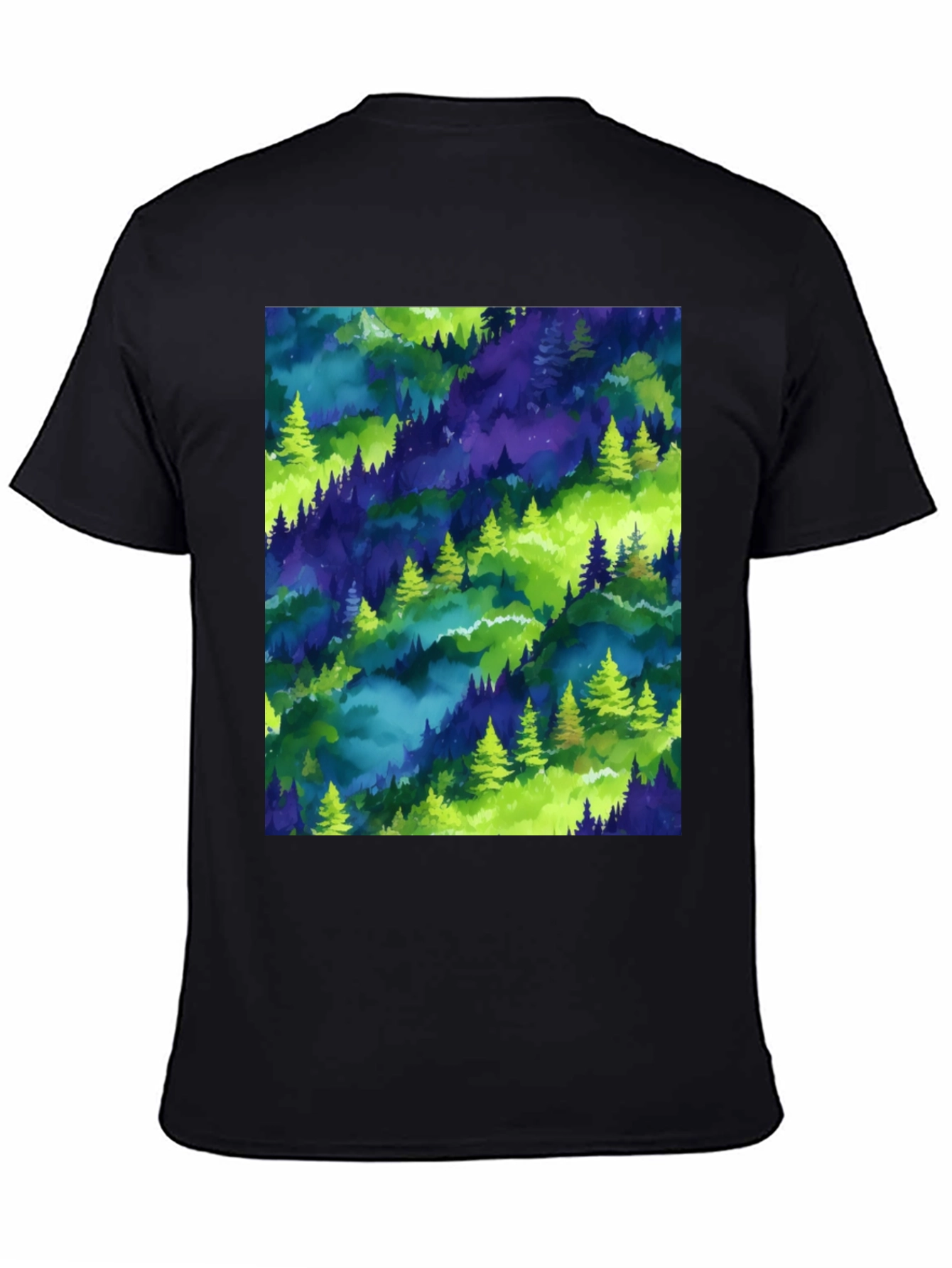 Nature Print Crew Neck T-Shirt