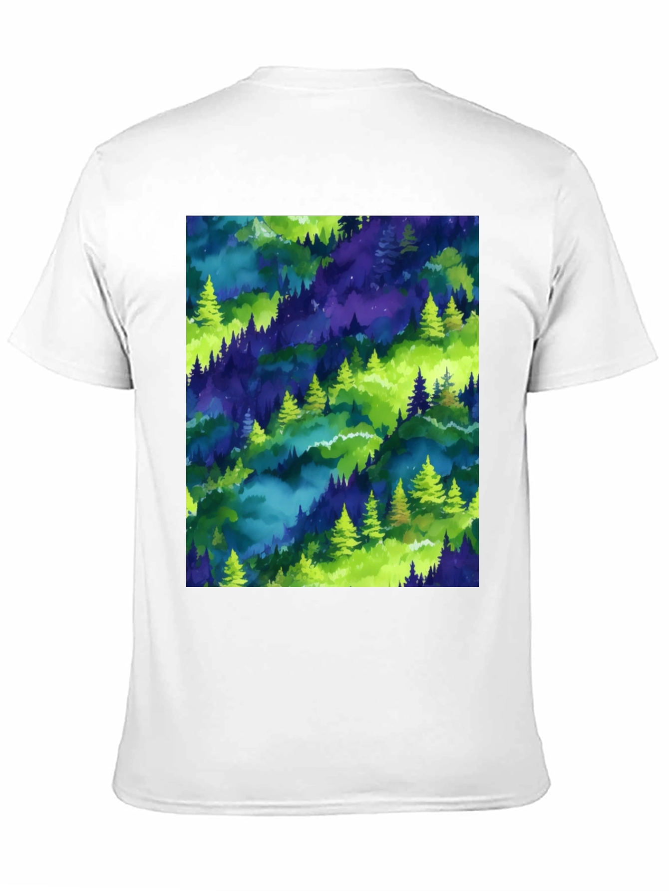 Nature Print Crew Neck T-Shirt