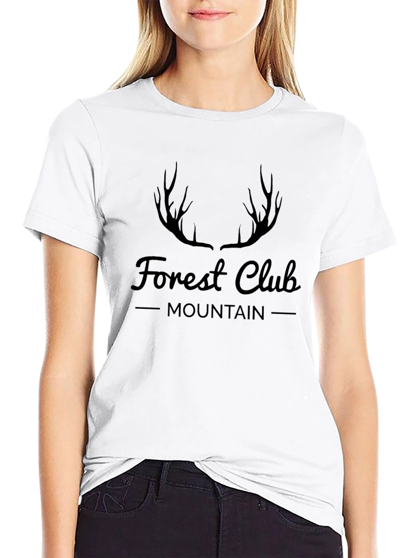 Forest Club Mountain Graphic Tee - Black