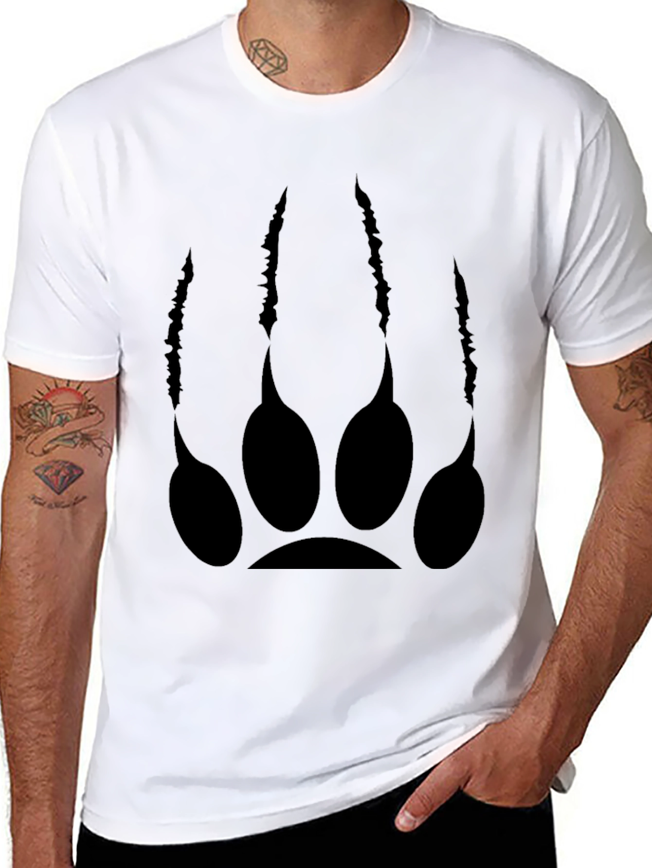 Black Bear Claw Graphic Tee - Mens