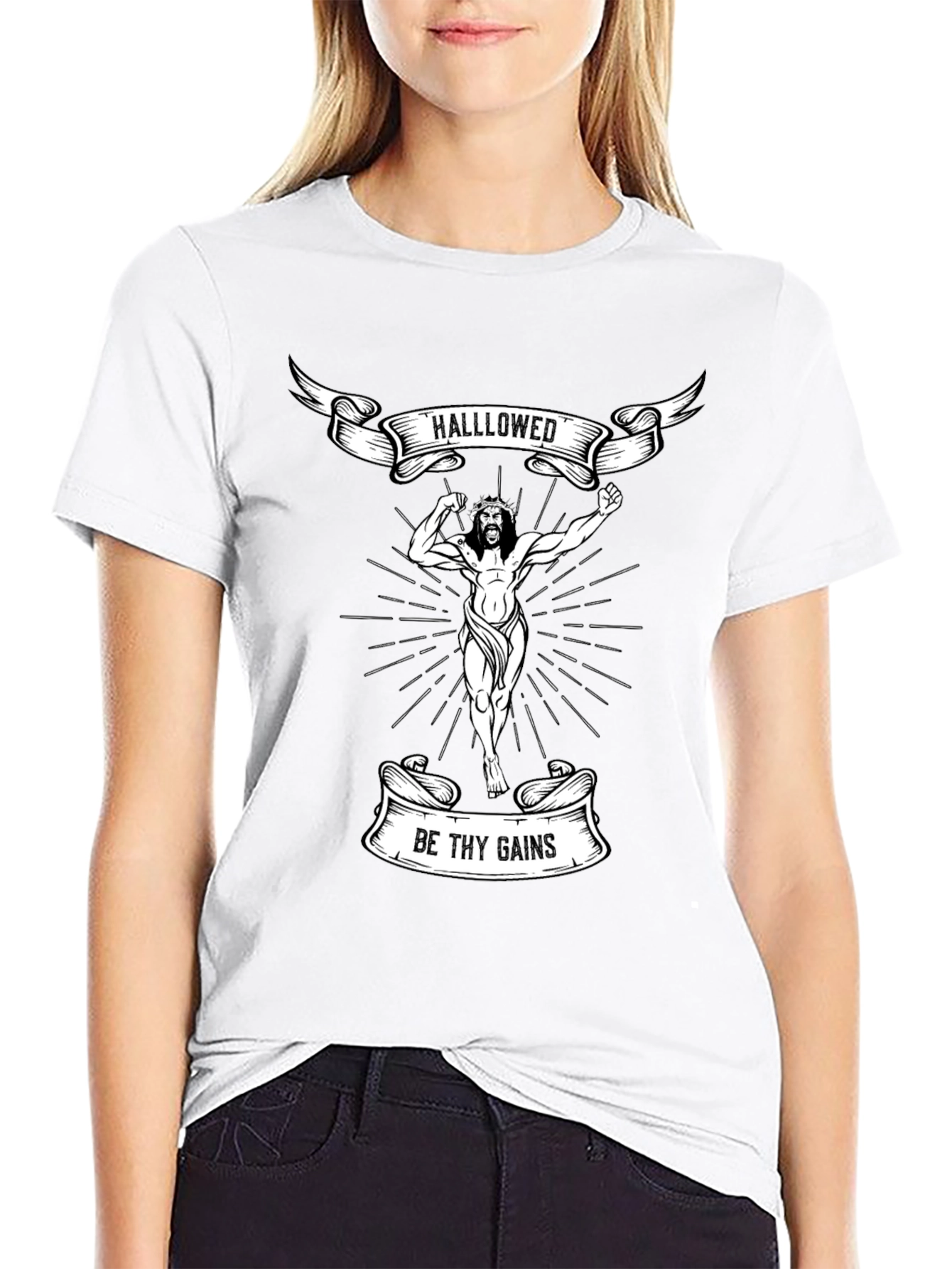 Hallowed Be Thy Gains T-Shirt - Black