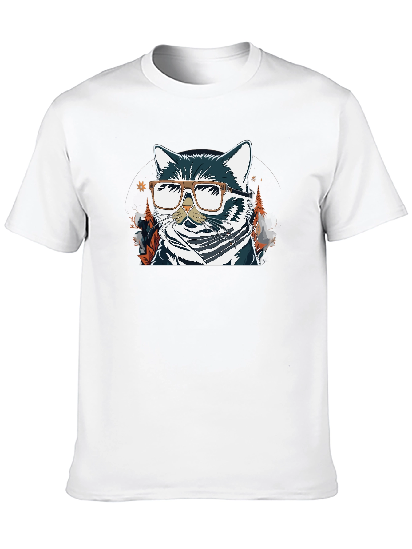Cool Cat Graphic T-Shirt - Black