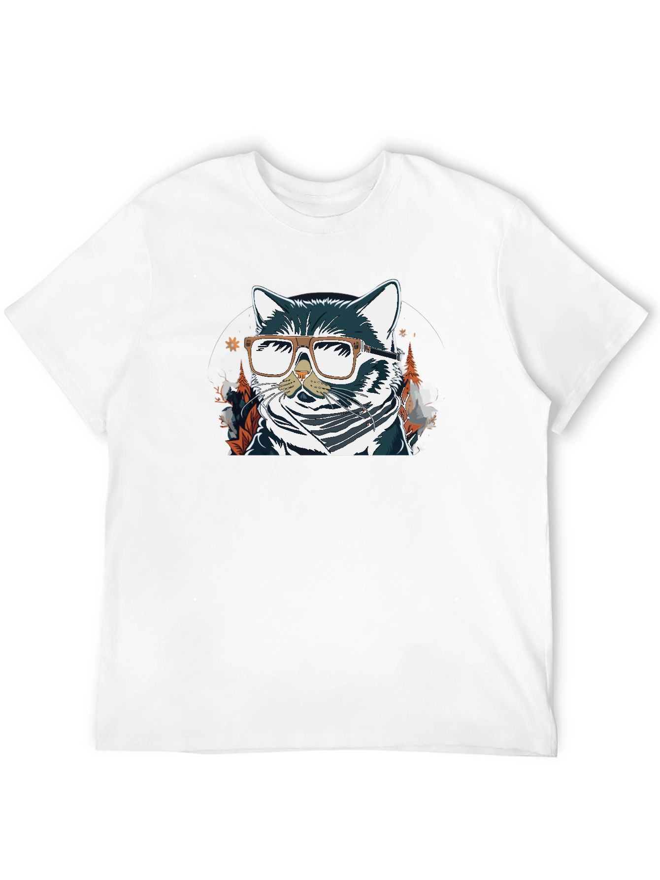 Cool Cat Graphic T-Shirt - Black