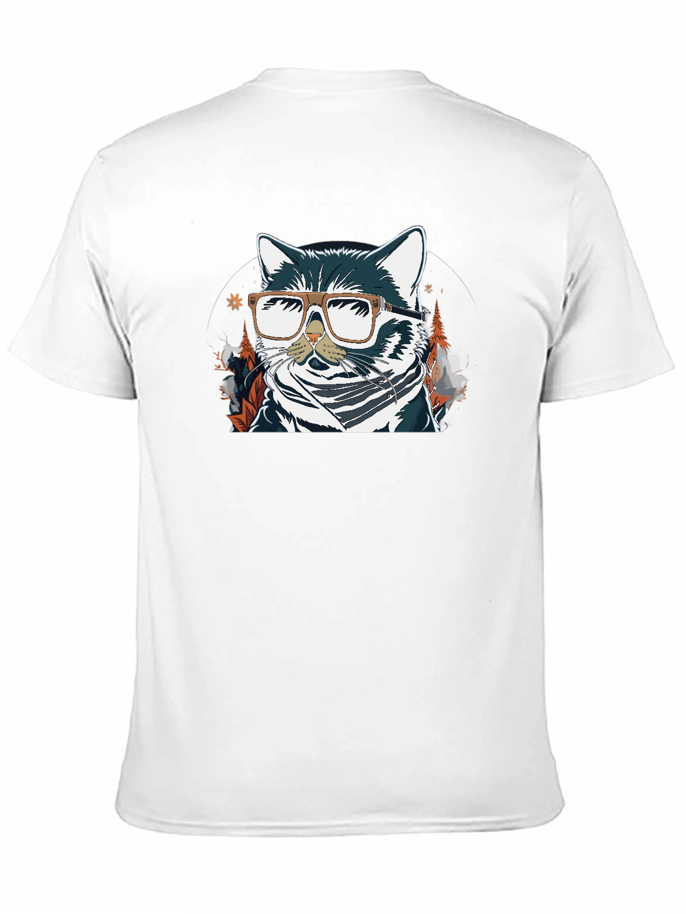 Cool Cat Graphic T-Shirt - Black