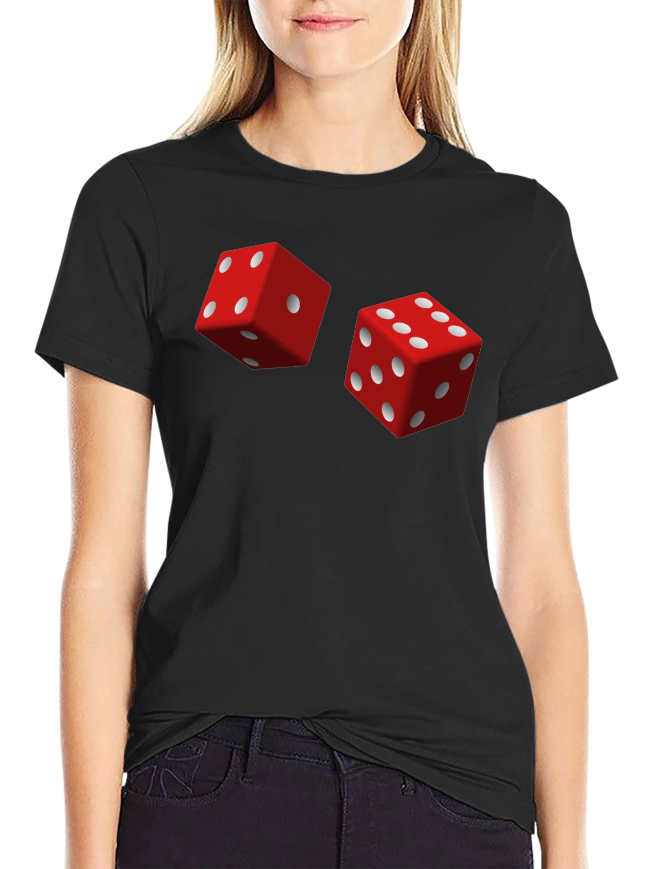Dice Graphic T-Shirt - Lucky Game Tee