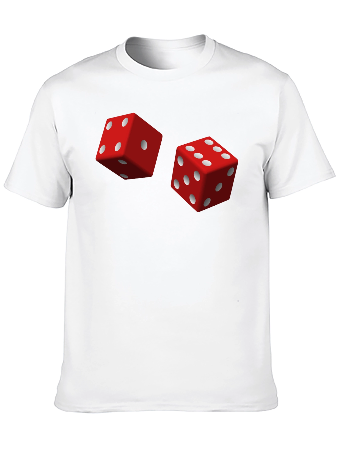 Dice Graphic T-Shirt - Lucky Game Tee