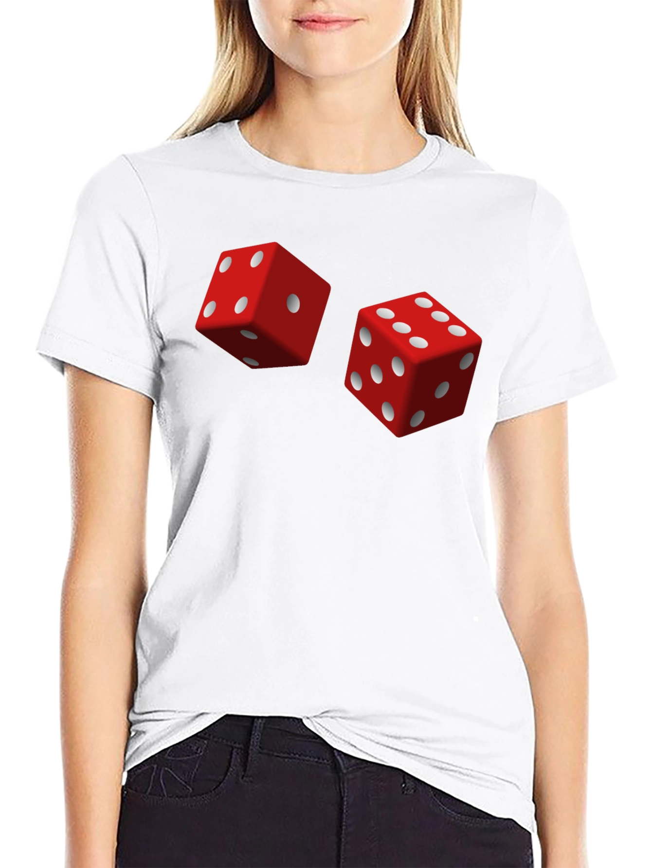 Dice Graphic T-Shirt - Lucky Game Tee