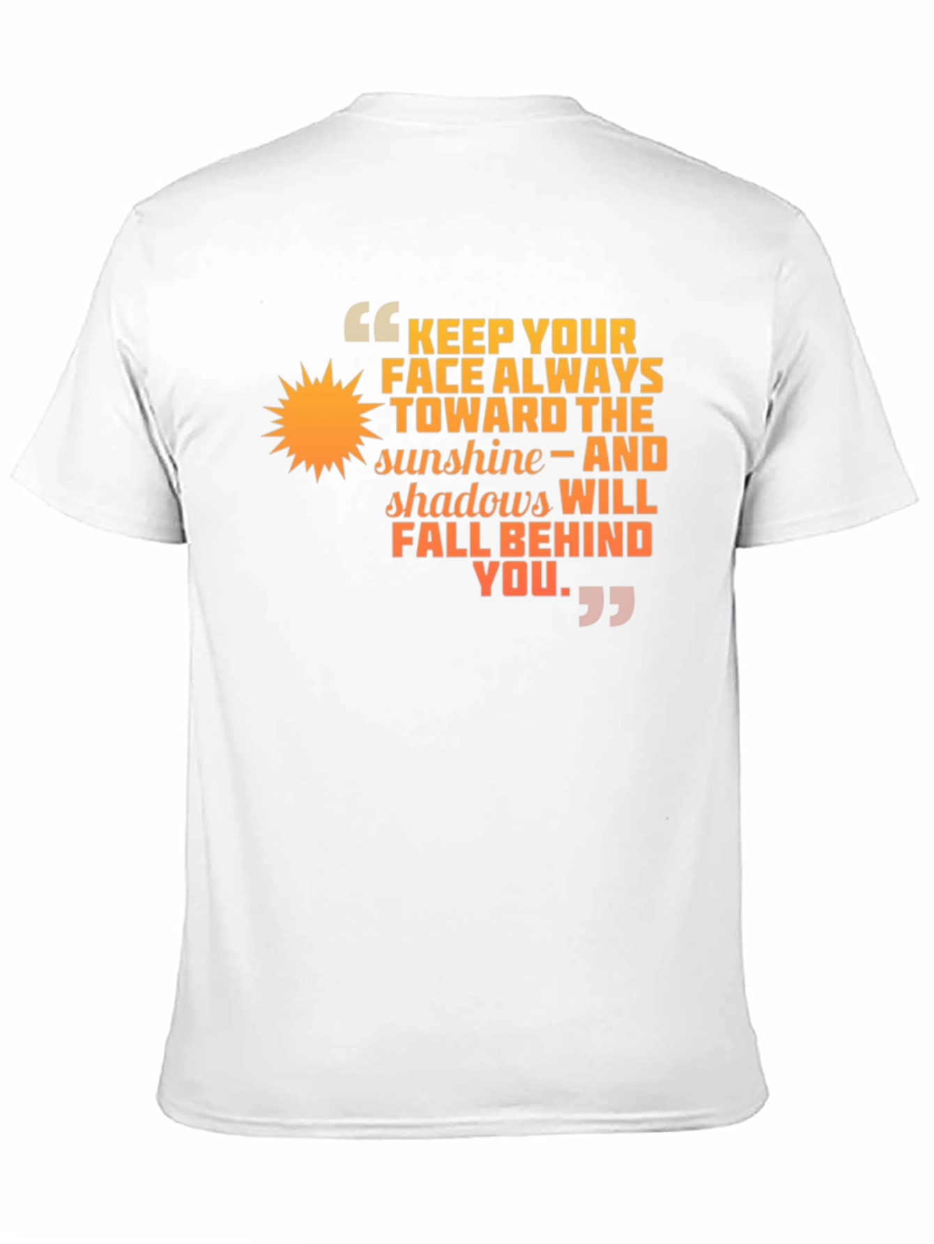Sunshine Inspiration T-Shirt Positive Quote Tee