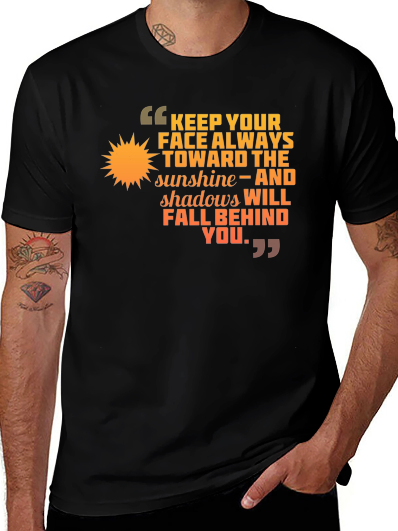 Sunshine Inspiration T-Shirt Positive Quote Tee