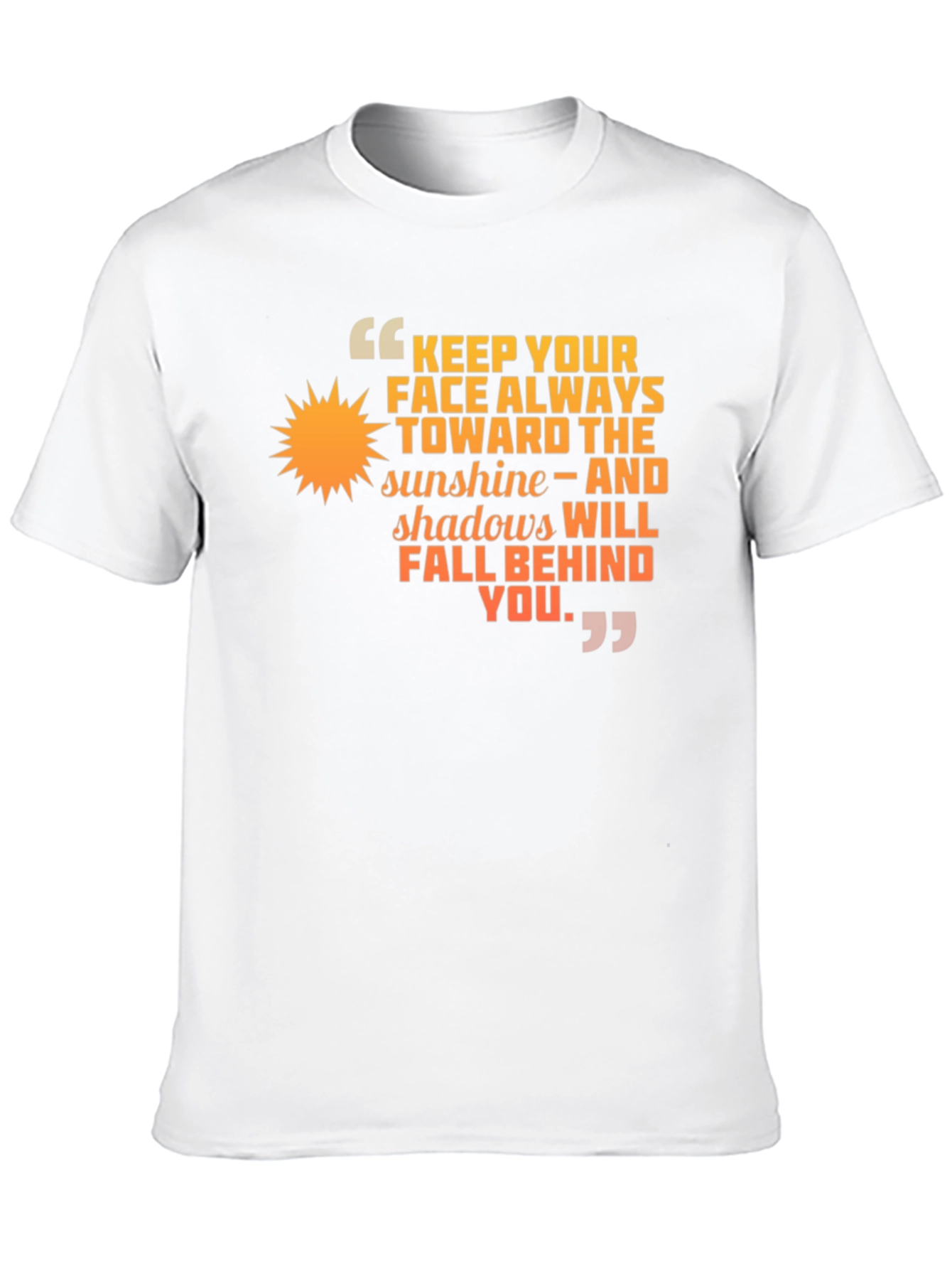 Sunshine Inspiration T-Shirt Positive Quote Tee