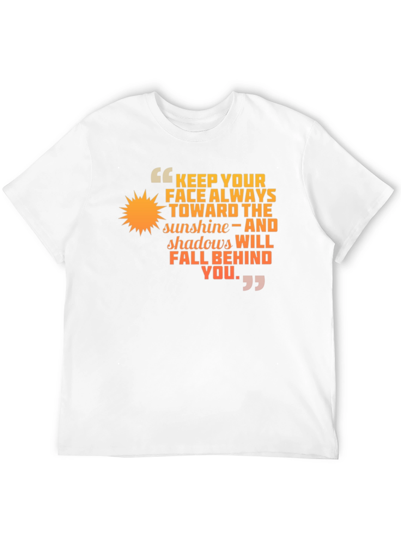 Sunshine Inspiration T-Shirt Positive Quote Tee
