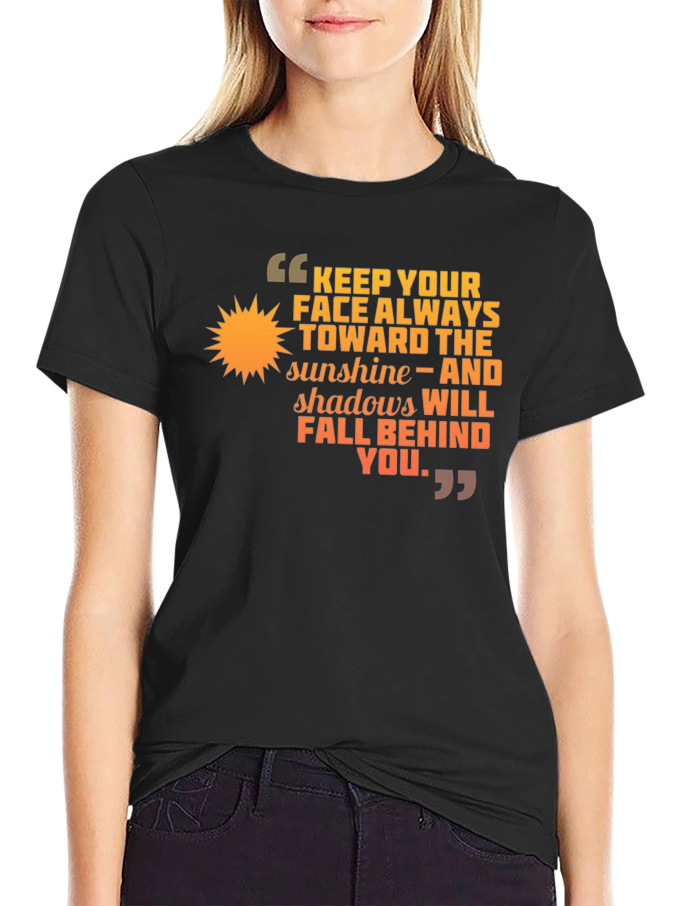 Sunshine Inspiration T-Shirt Positive Quote Tee