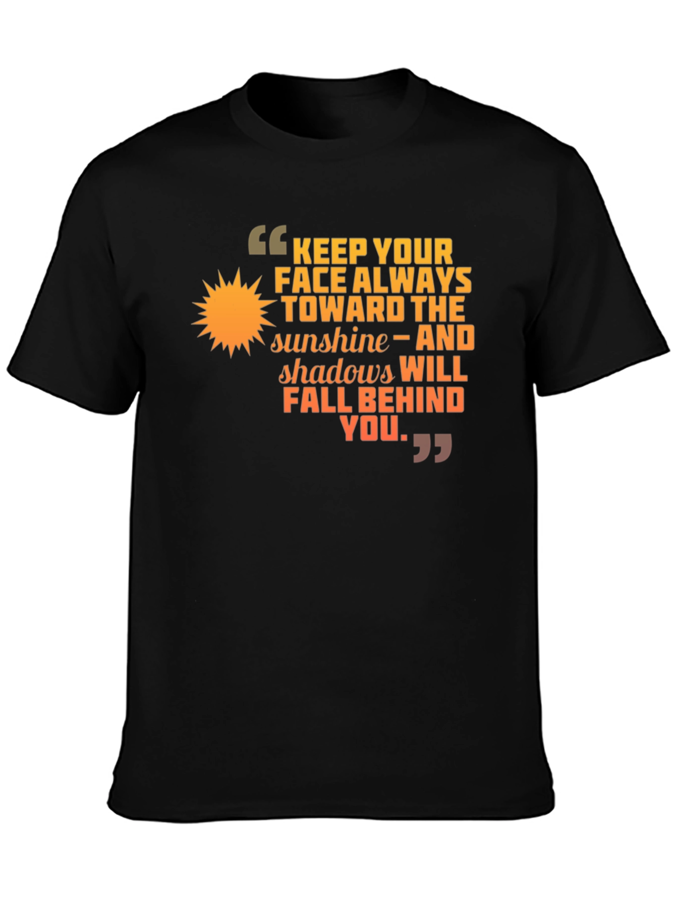 Sunshine Inspiration T-Shirt Positive Quote Tee