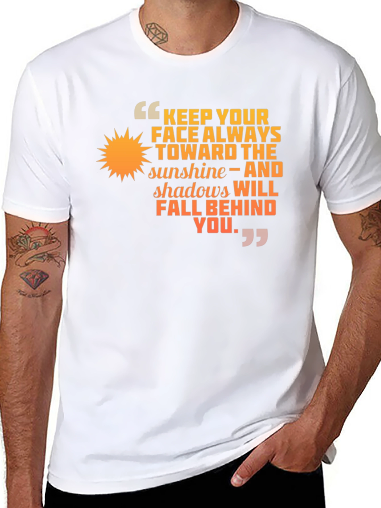 Sunshine Inspiration T-Shirt Positive Quote Tee