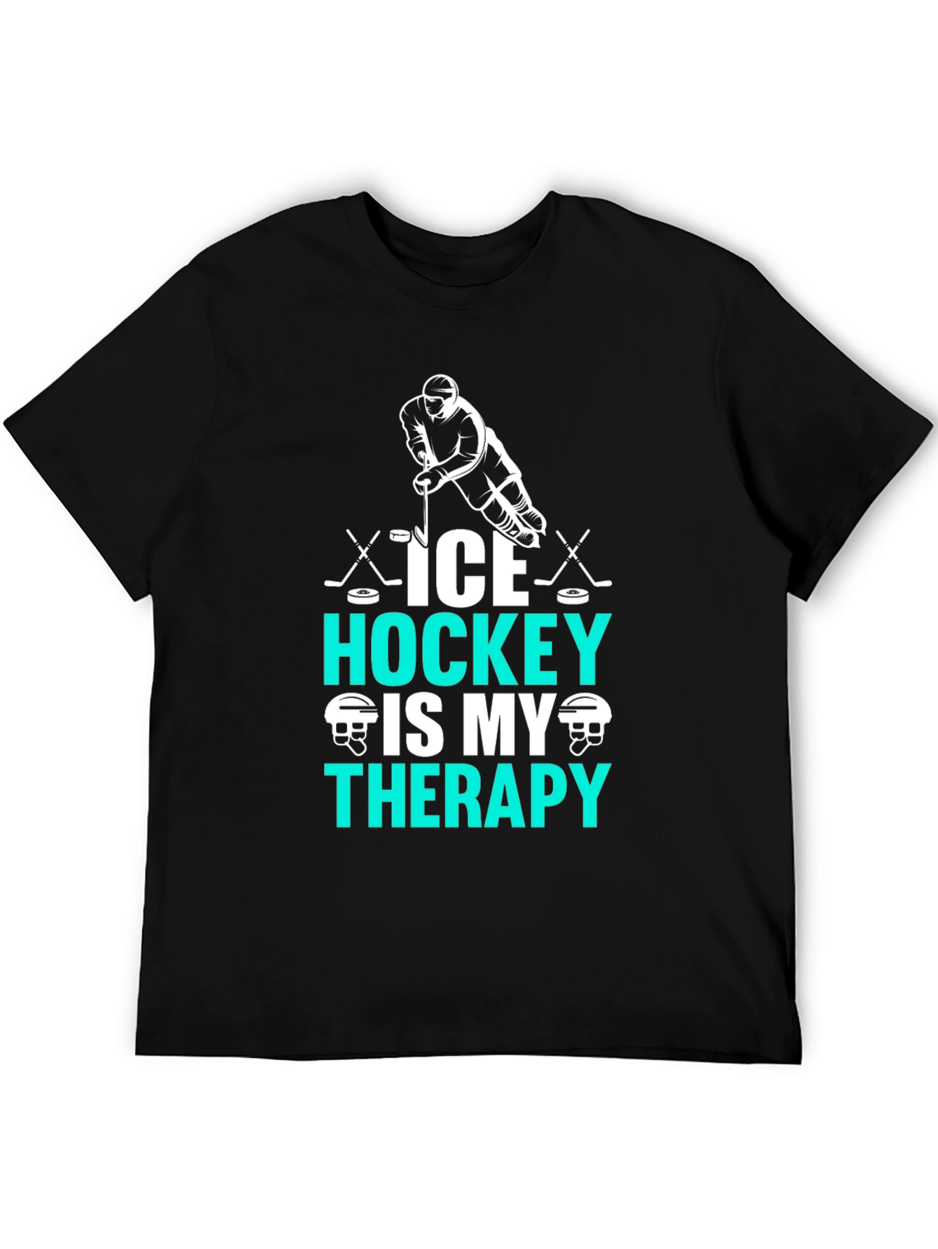 Ice Hockey Therapy Graphic T-Shirt for Hockey Lovers