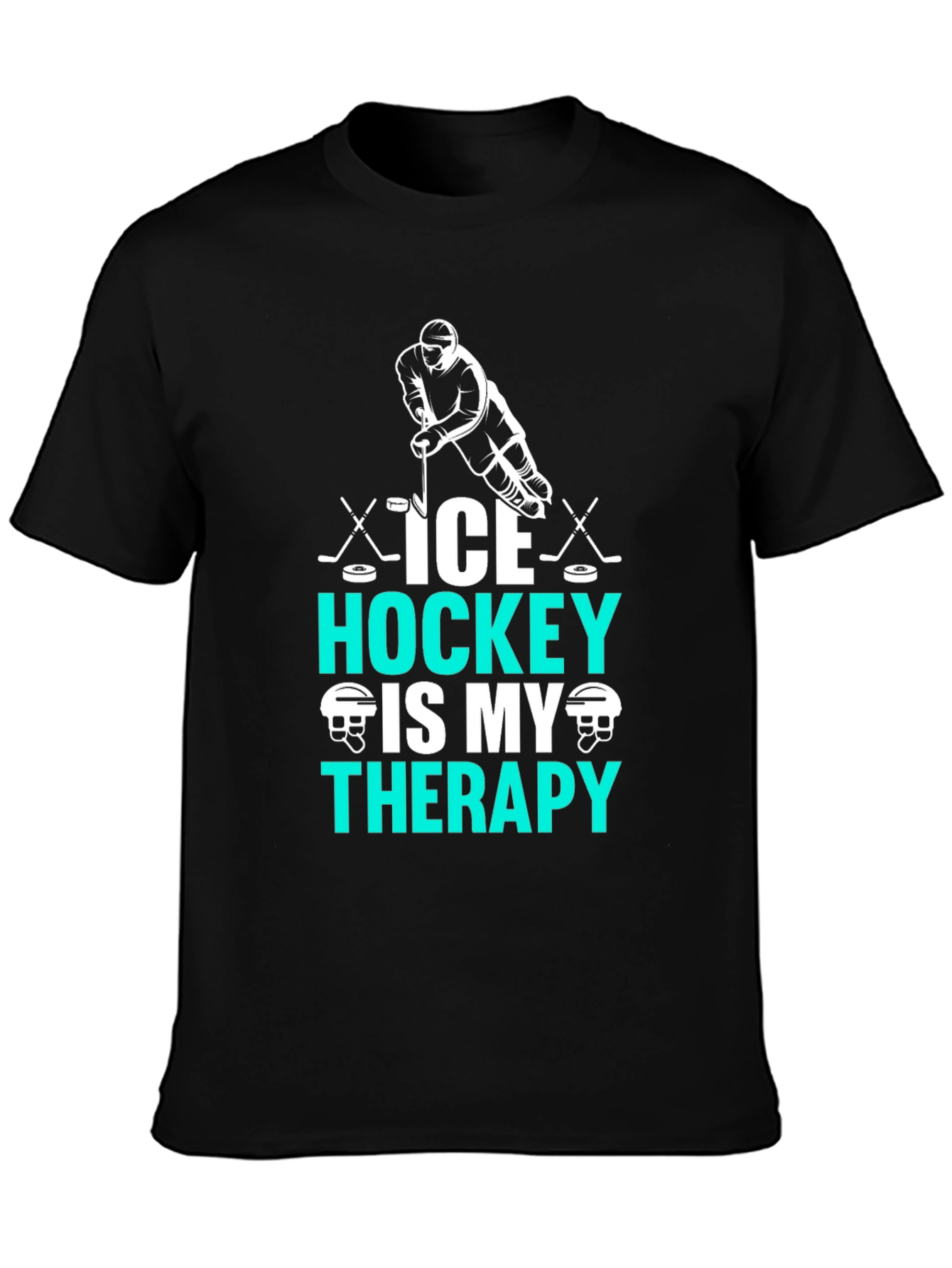 Ice Hockey Therapy Graphic T-Shirt for Hockey Lovers