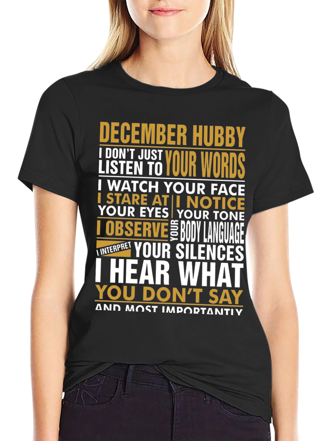 December Hubby T-Shirt - Observant Husband