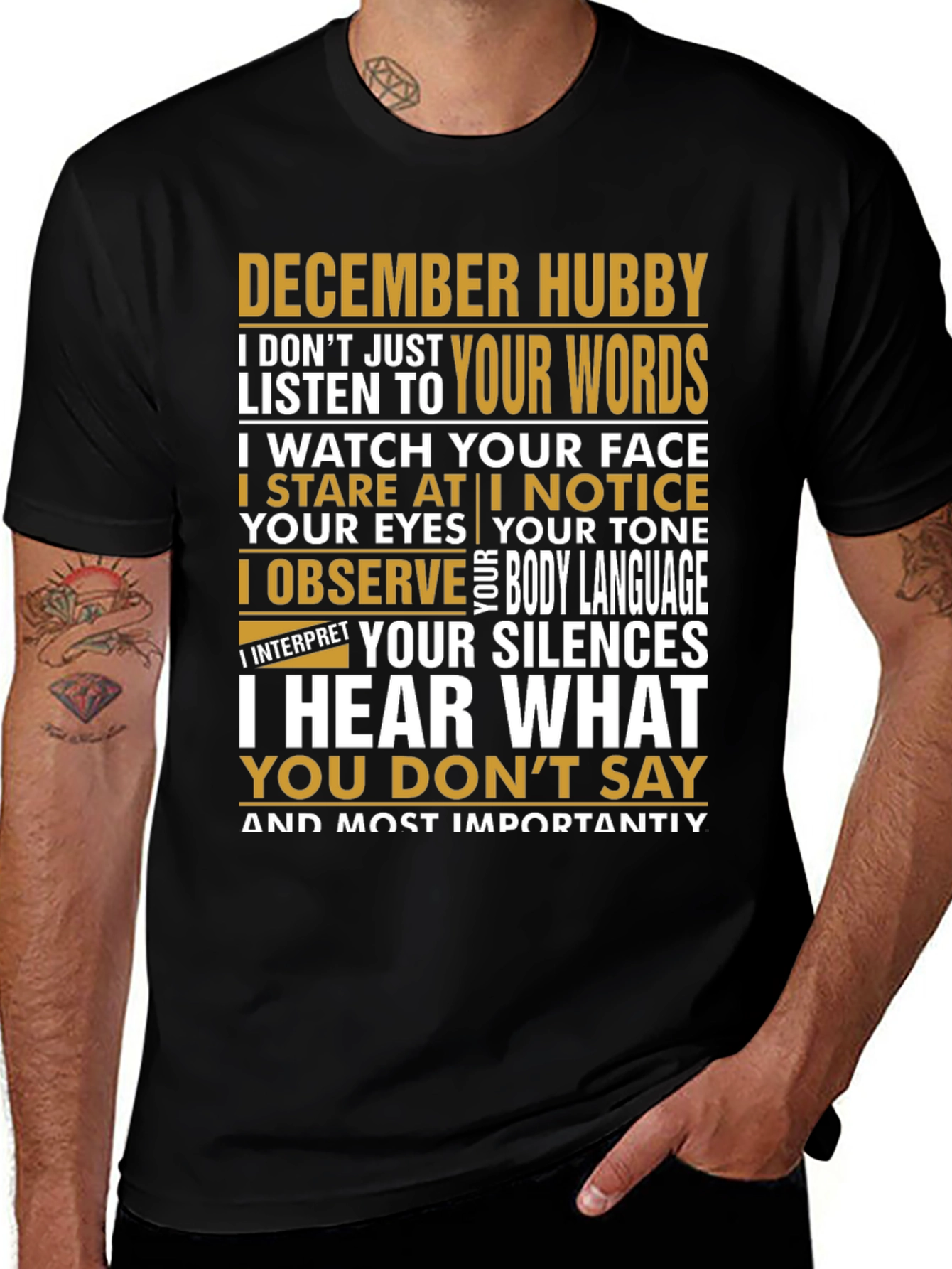 December Hubby T-Shirt - Observant Husband