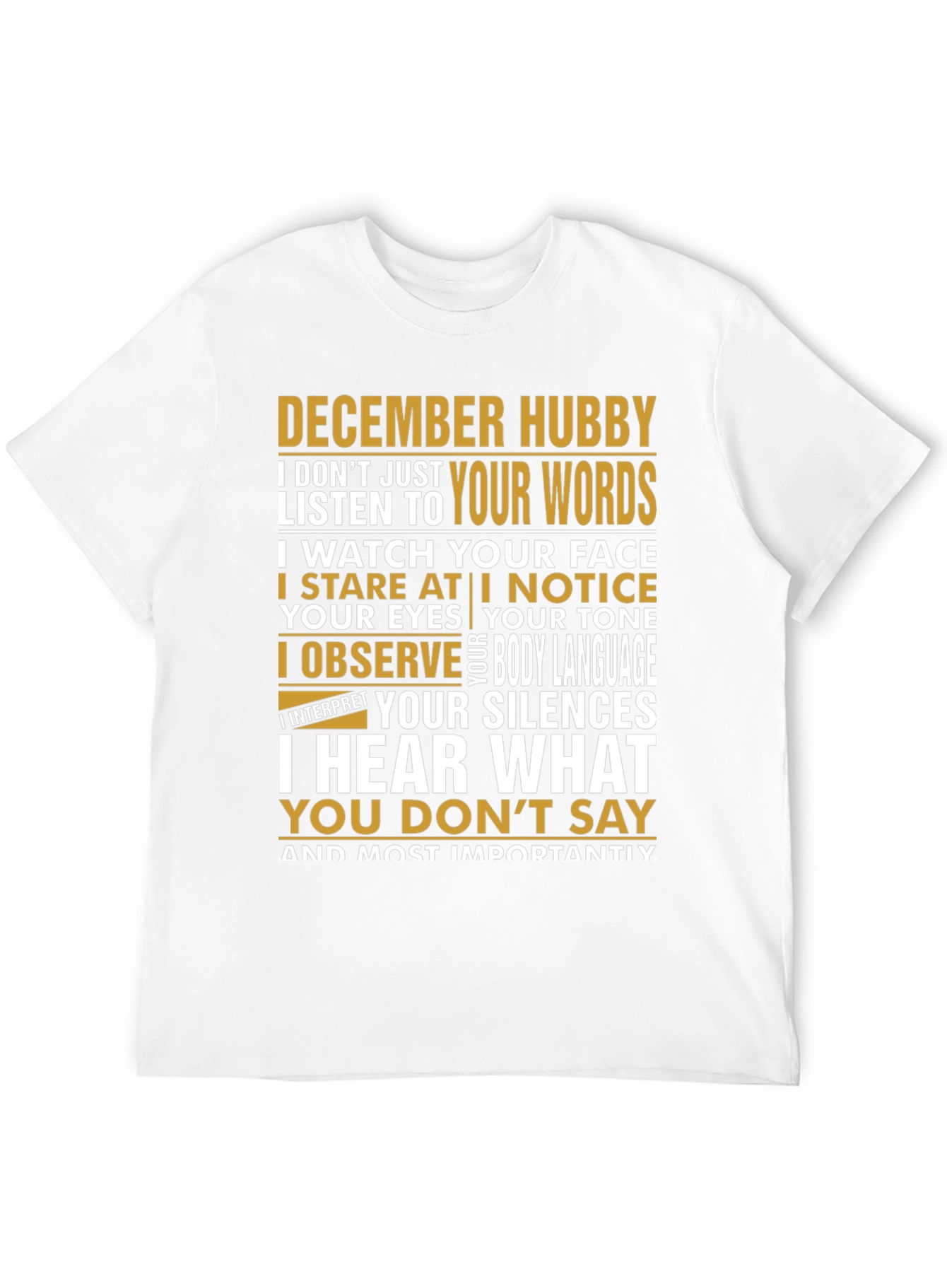 December Hubby T-Shirt - Observant Husband