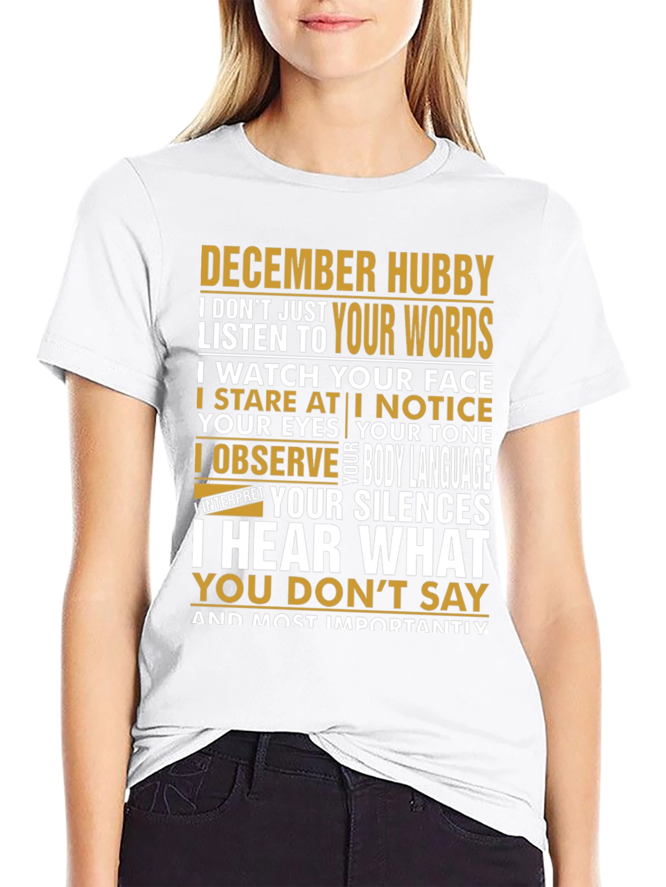 December Hubby T-Shirt - Observant Husband