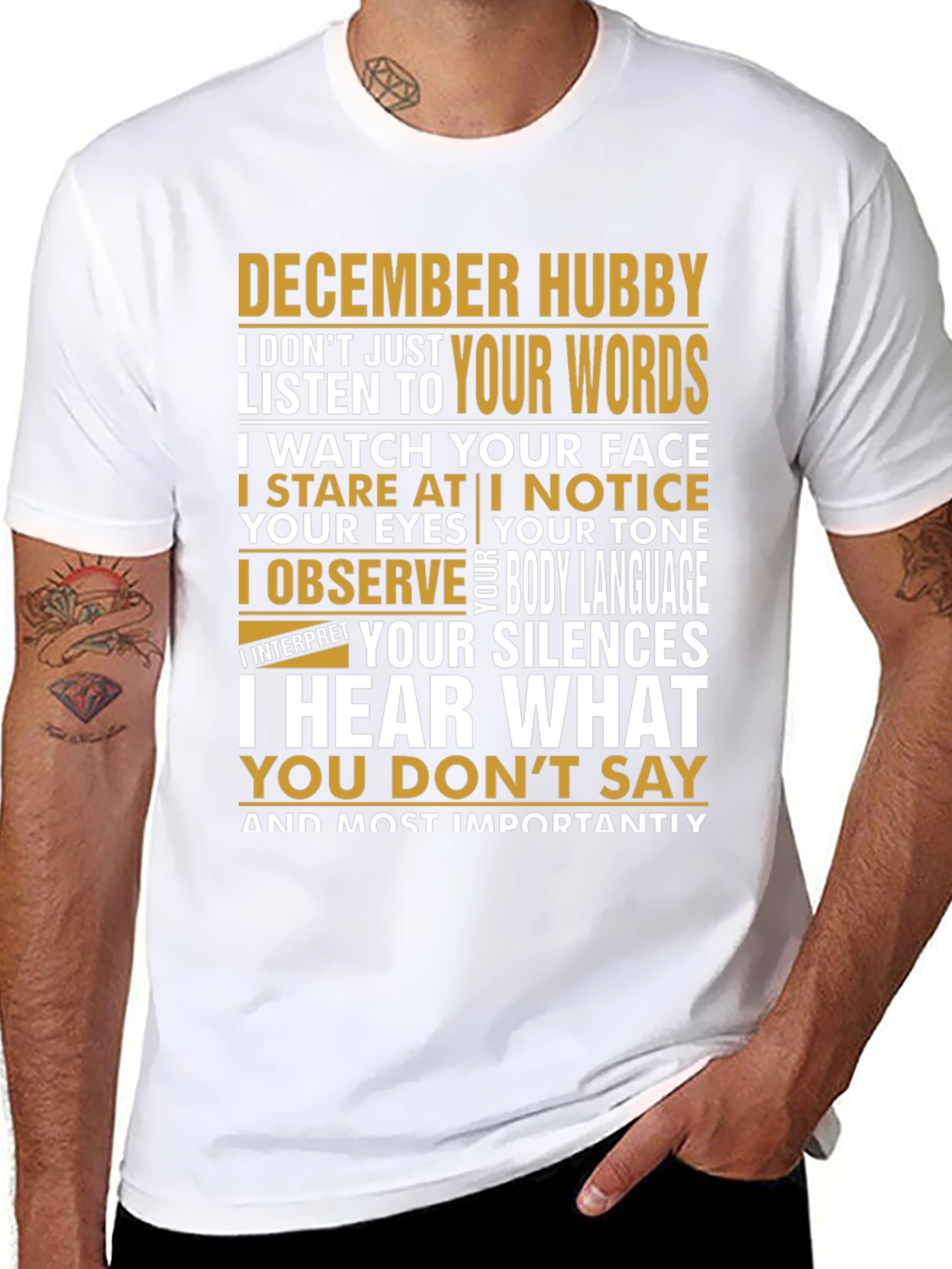 December Hubby T-Shirt - Observant Husband