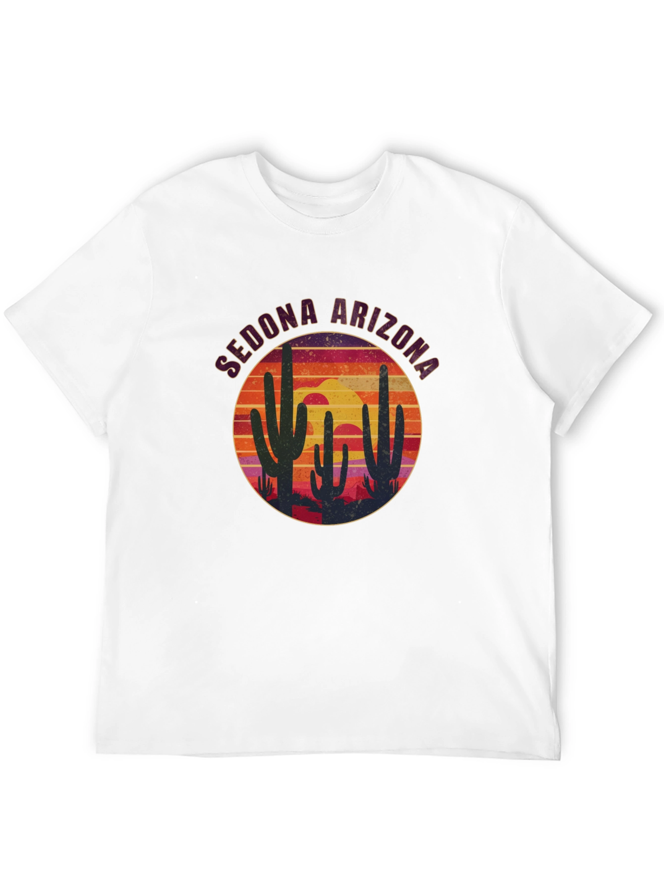Sedona Arizona Cactus Sunset T-Shirt