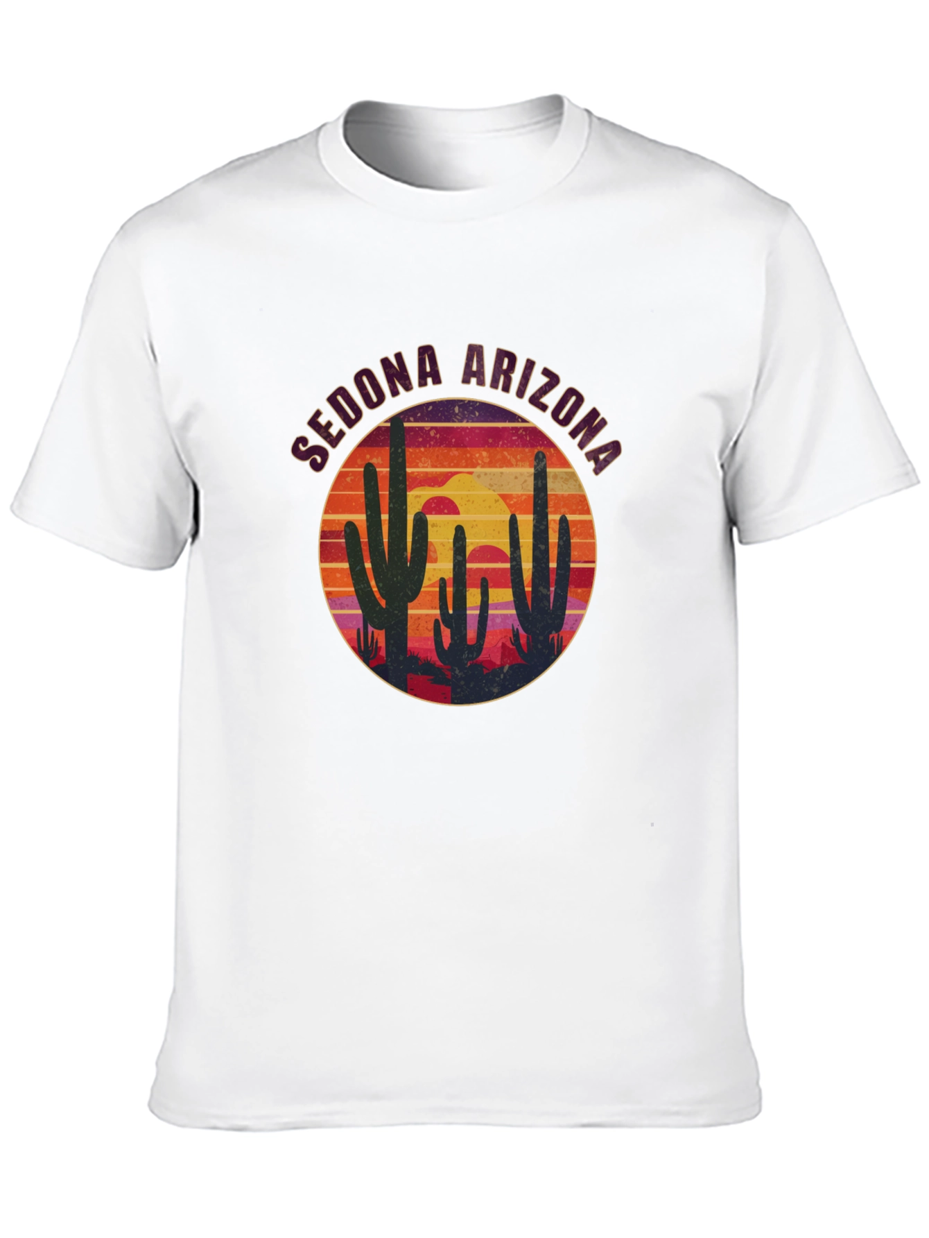 Sedona Arizona Cactus Sunset T-Shirt