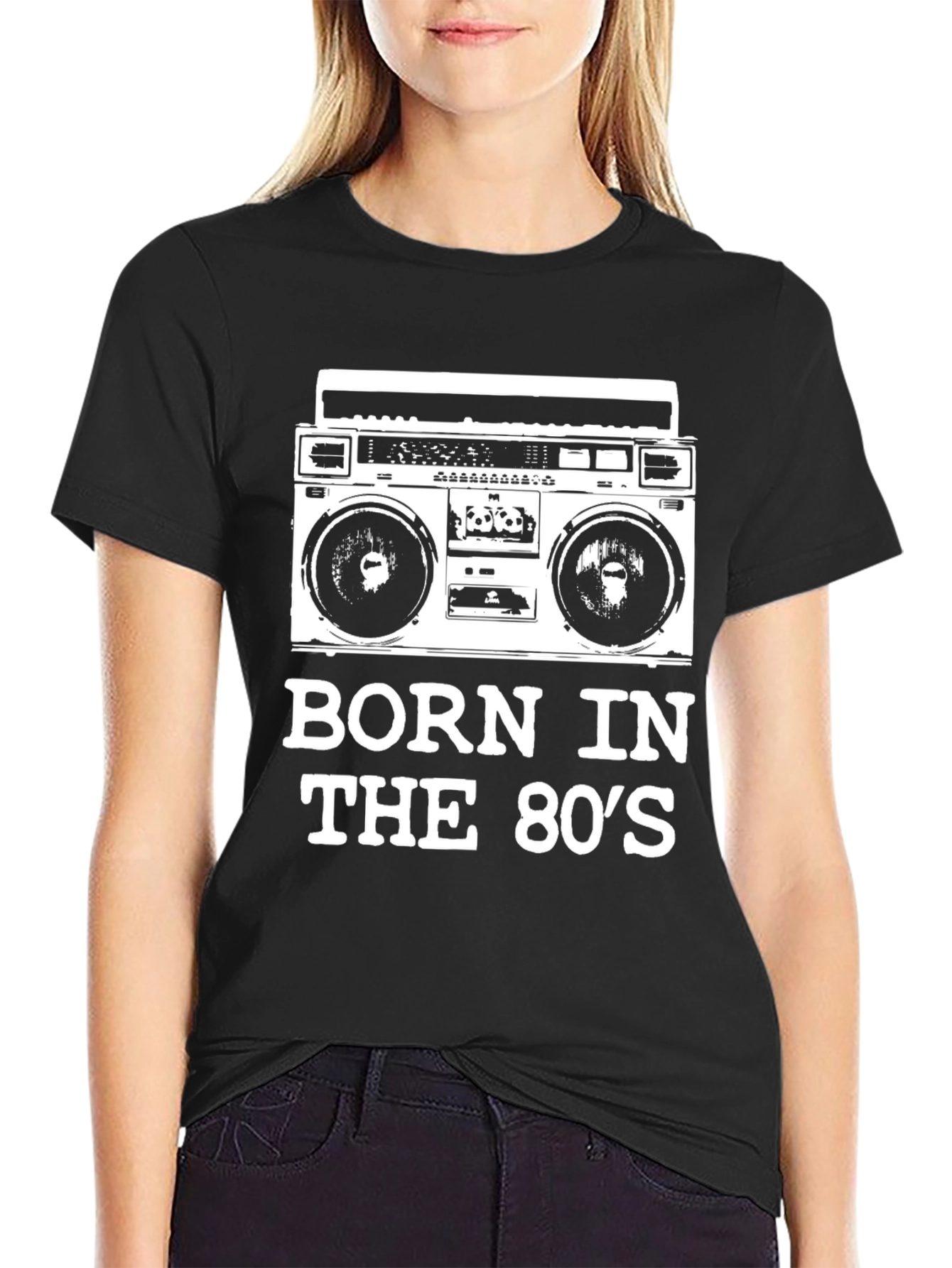 Born in the 80s Boombox T-Shirt