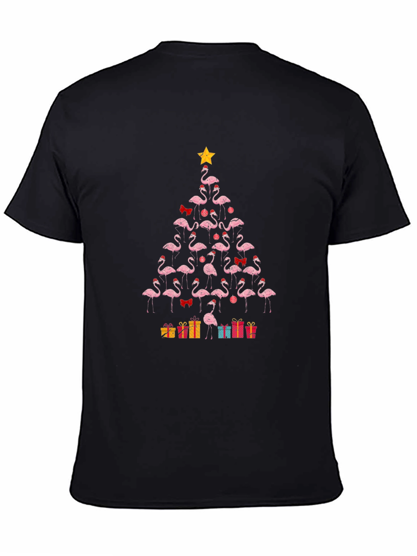 Flamingo Christmas Tree T-Shirt