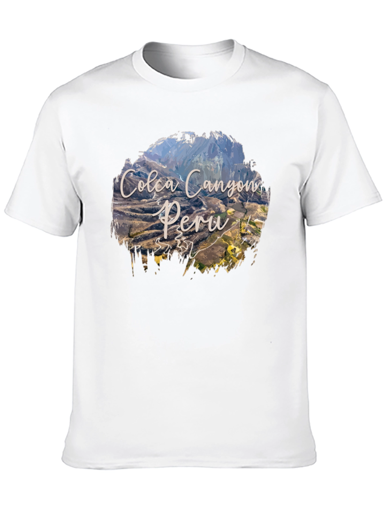 Colca Canyon Peru T-Shirt - Black Graphic Tee