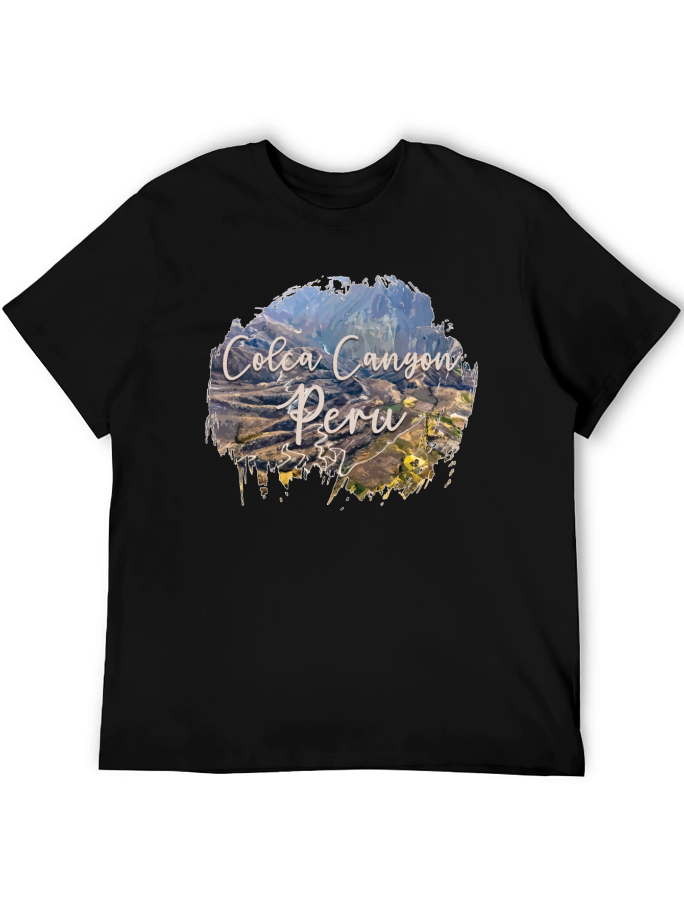 Colca Canyon Peru T-Shirt - Black Graphic Tee