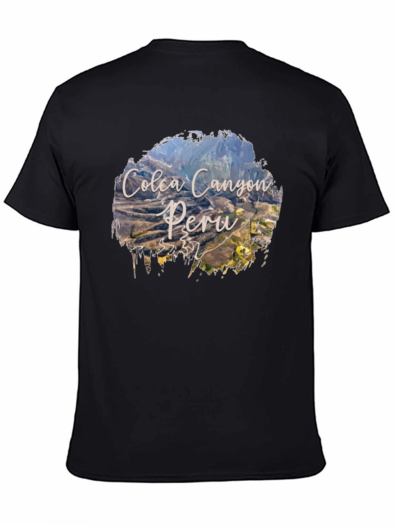 Colca Canyon Peru T-Shirt - Black Graphic Tee