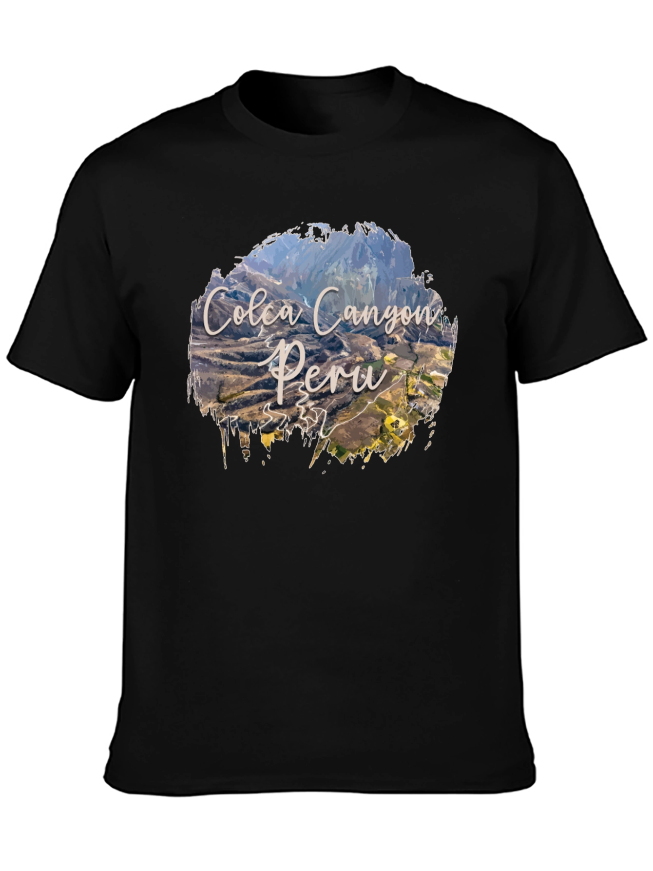 Colca Canyon Peru T-Shirt - Black Graphic Tee