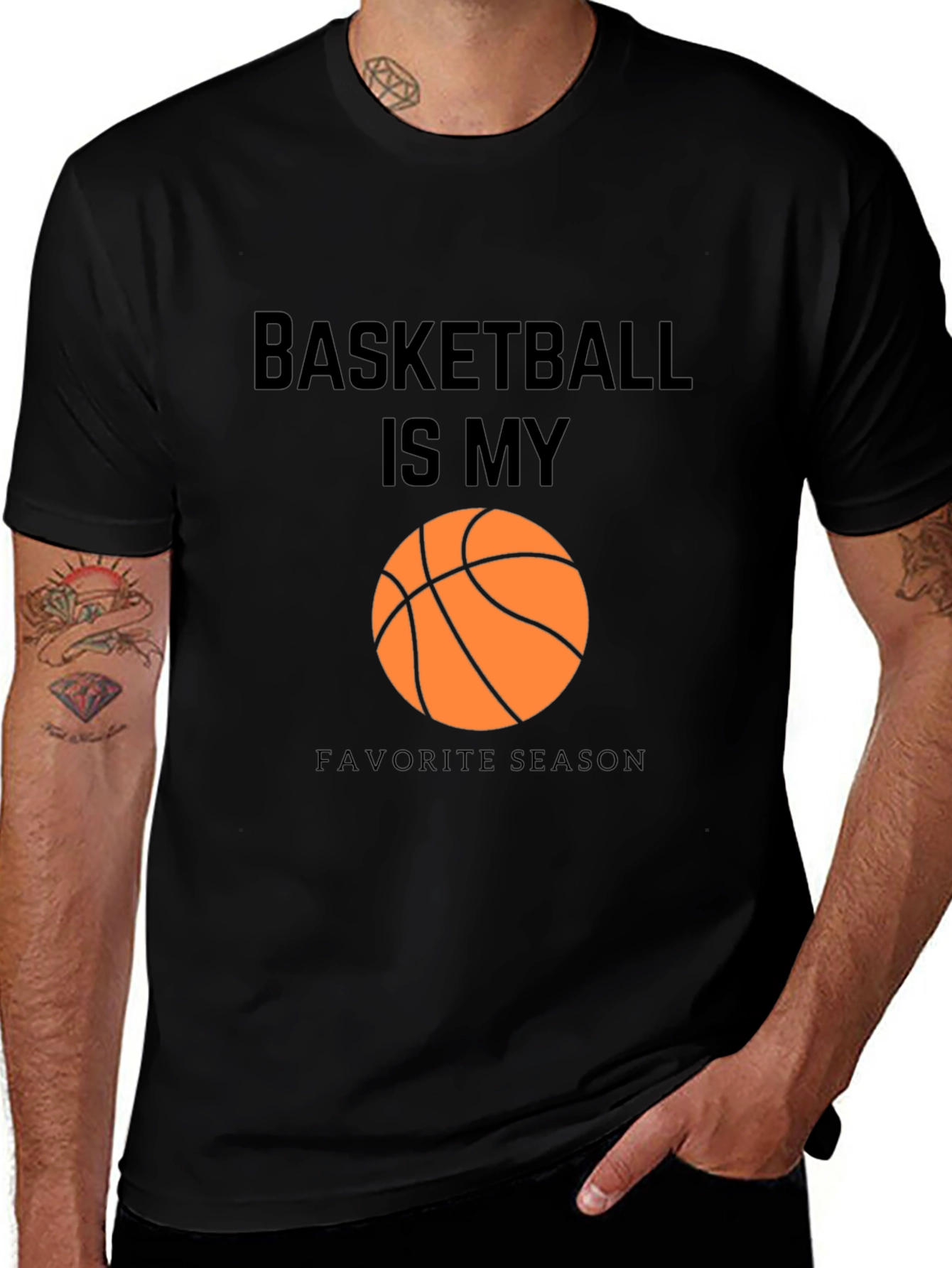 Basketball is My Favorite Season Graphic T-Shirt