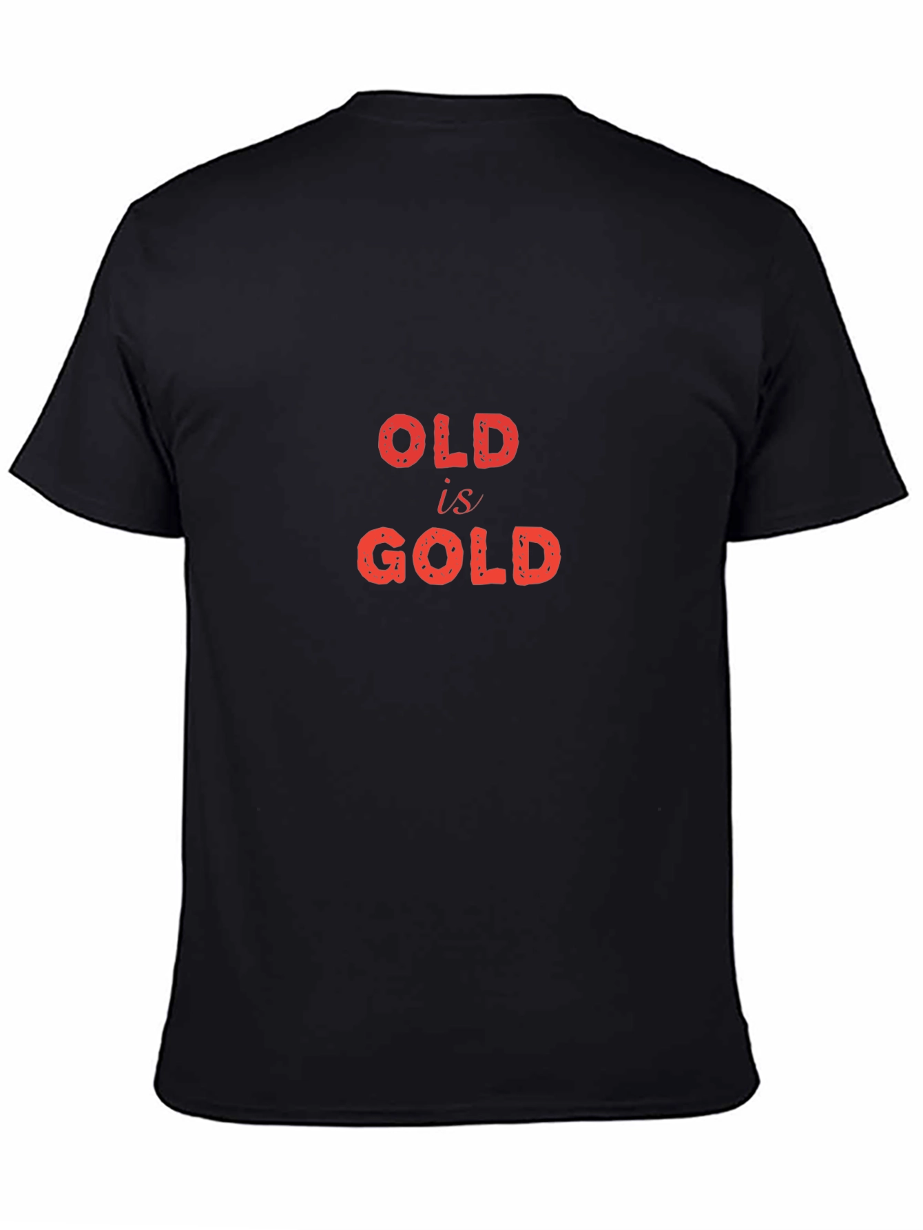 Old is Gold Graphic Tee - Stylish Black T-Shirt
