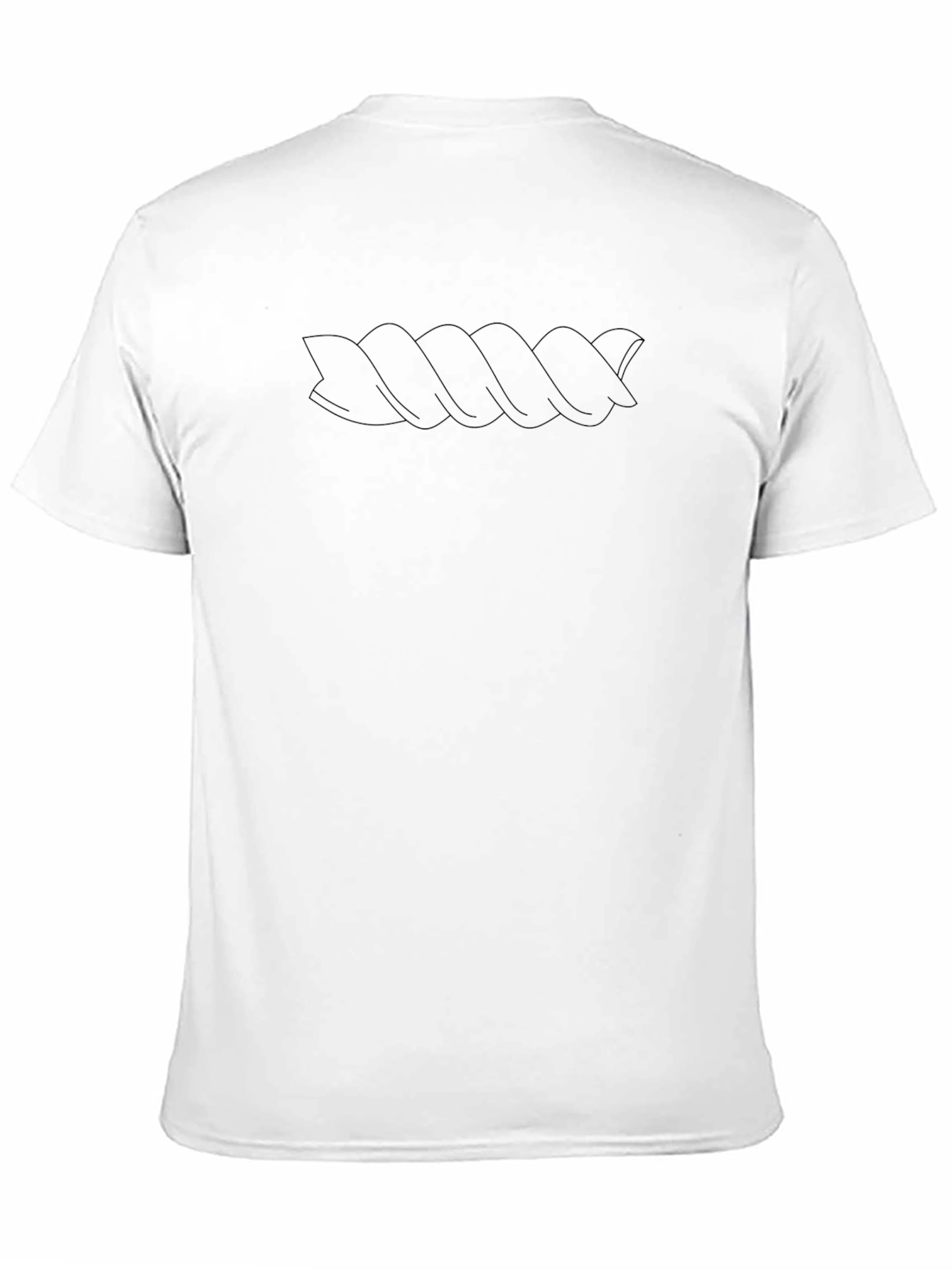 Mens Black T-Shirt with Abstract Design