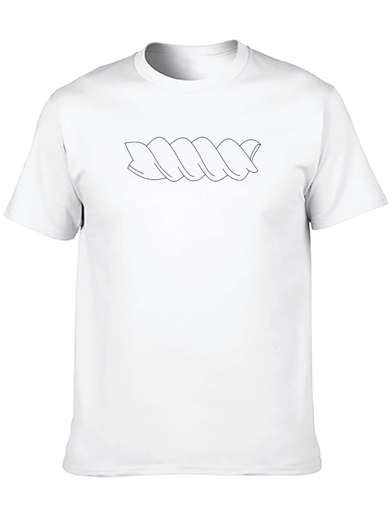 Mens Black T-Shirt with Abstract Design
