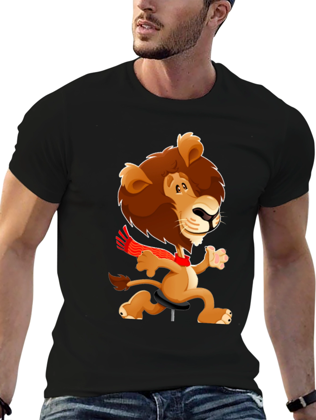 Cartoon Lion T-Shirt - Fun & Unique Design