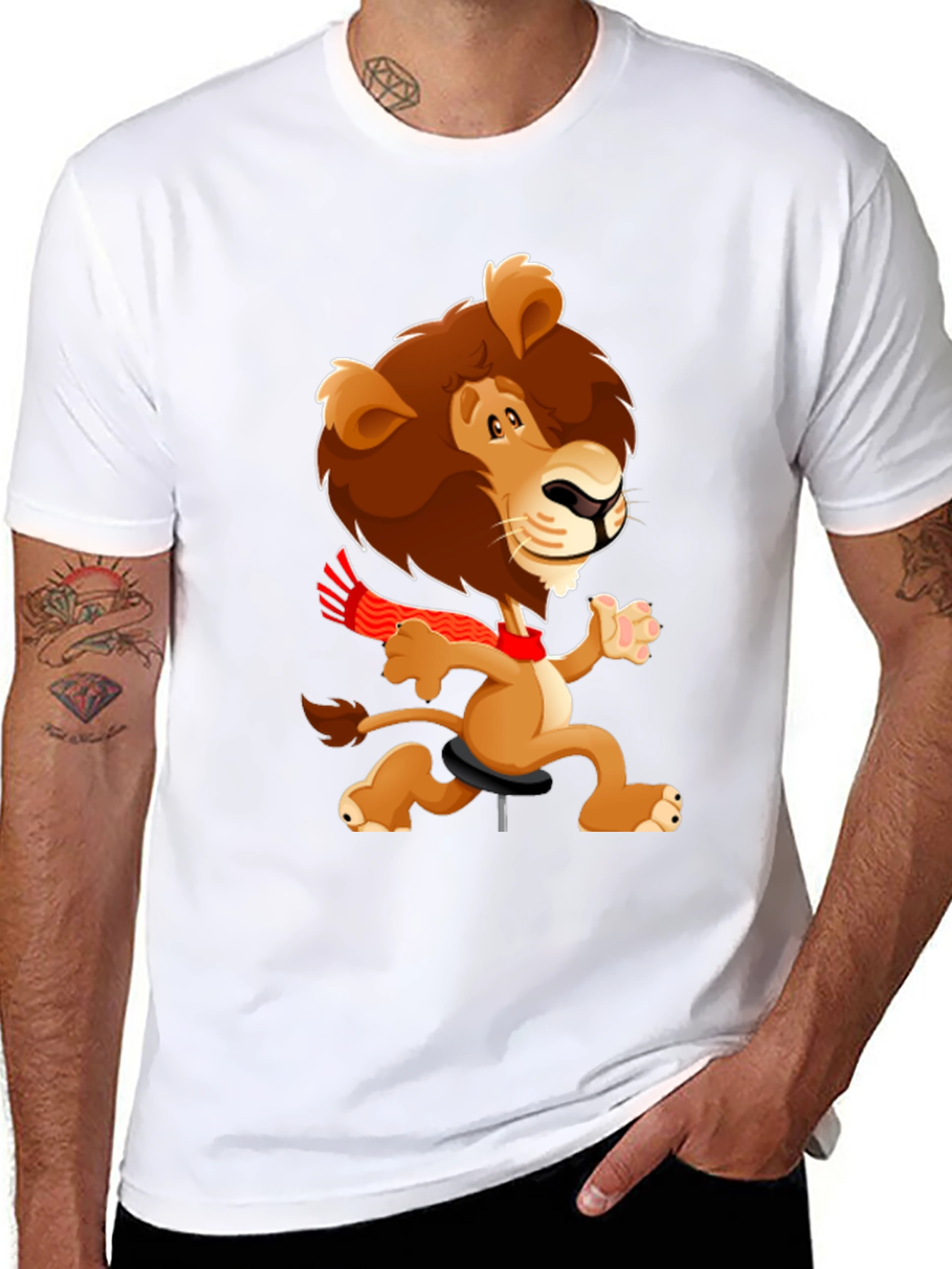 Cartoon Lion T-Shirt - Fun & Unique Design