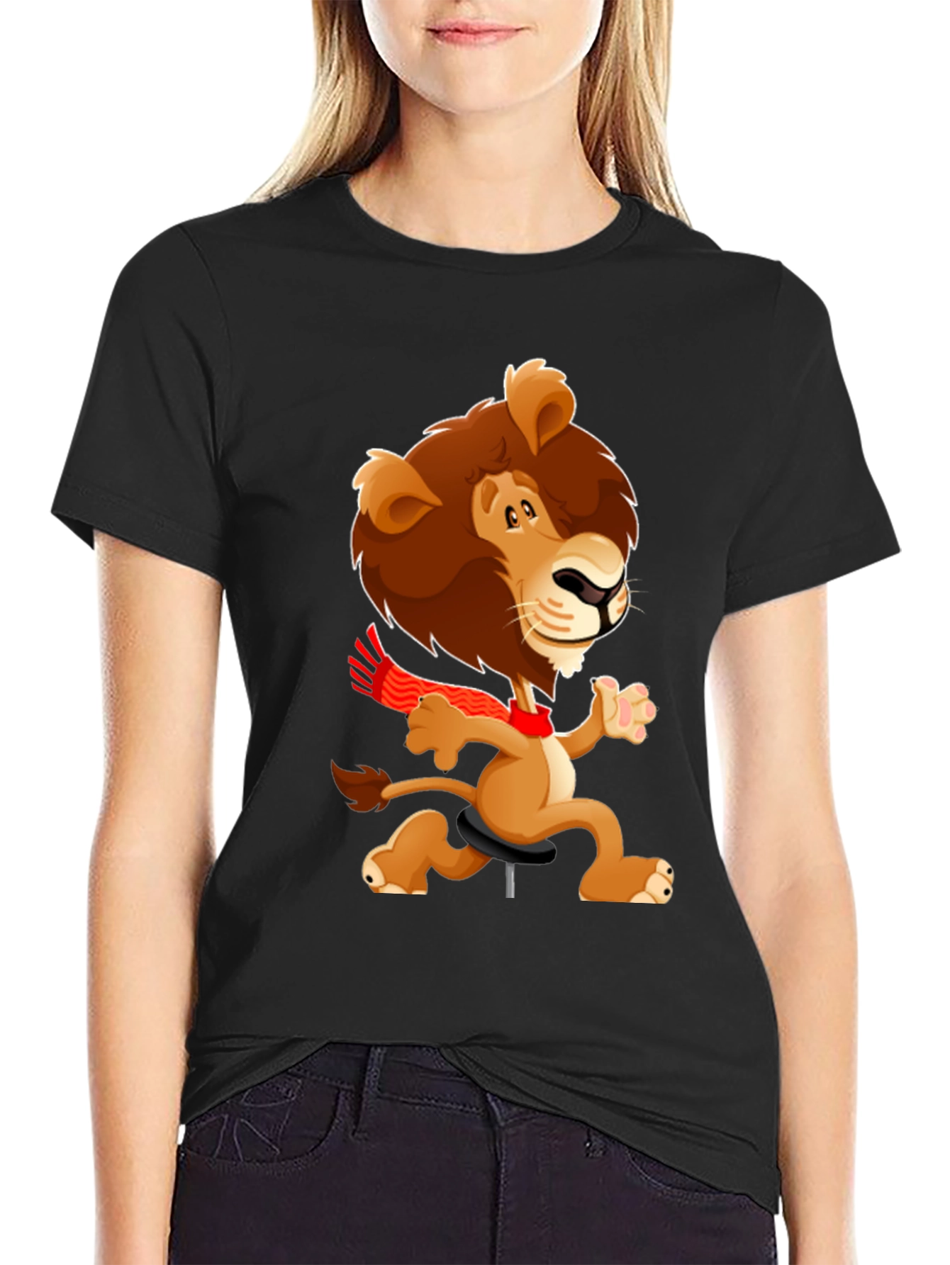 Cartoon Lion T-Shirt - Fun & Unique Design