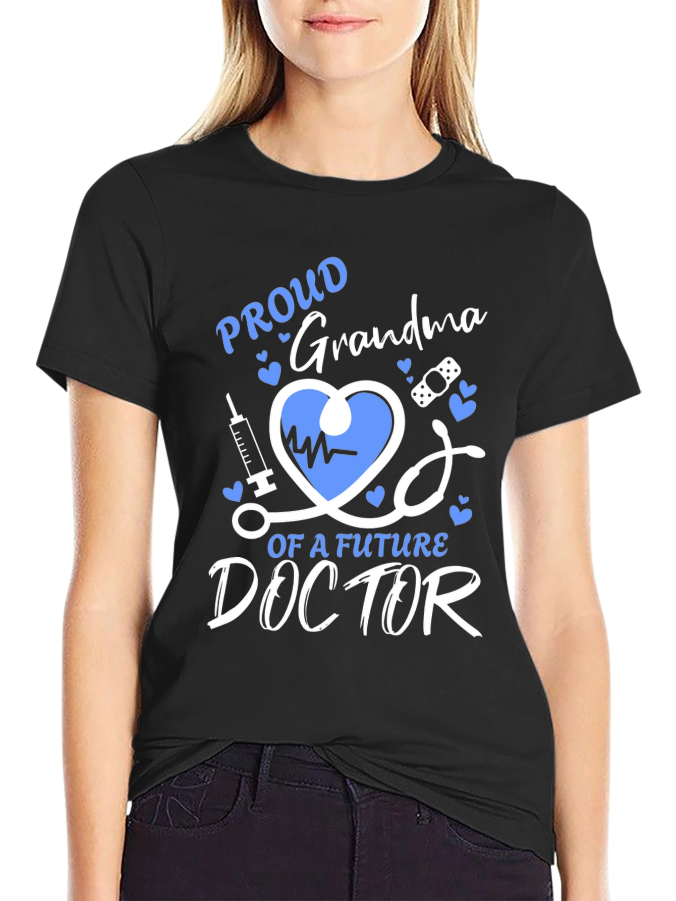 Proud Grandma Future Doctor Graphic Tee