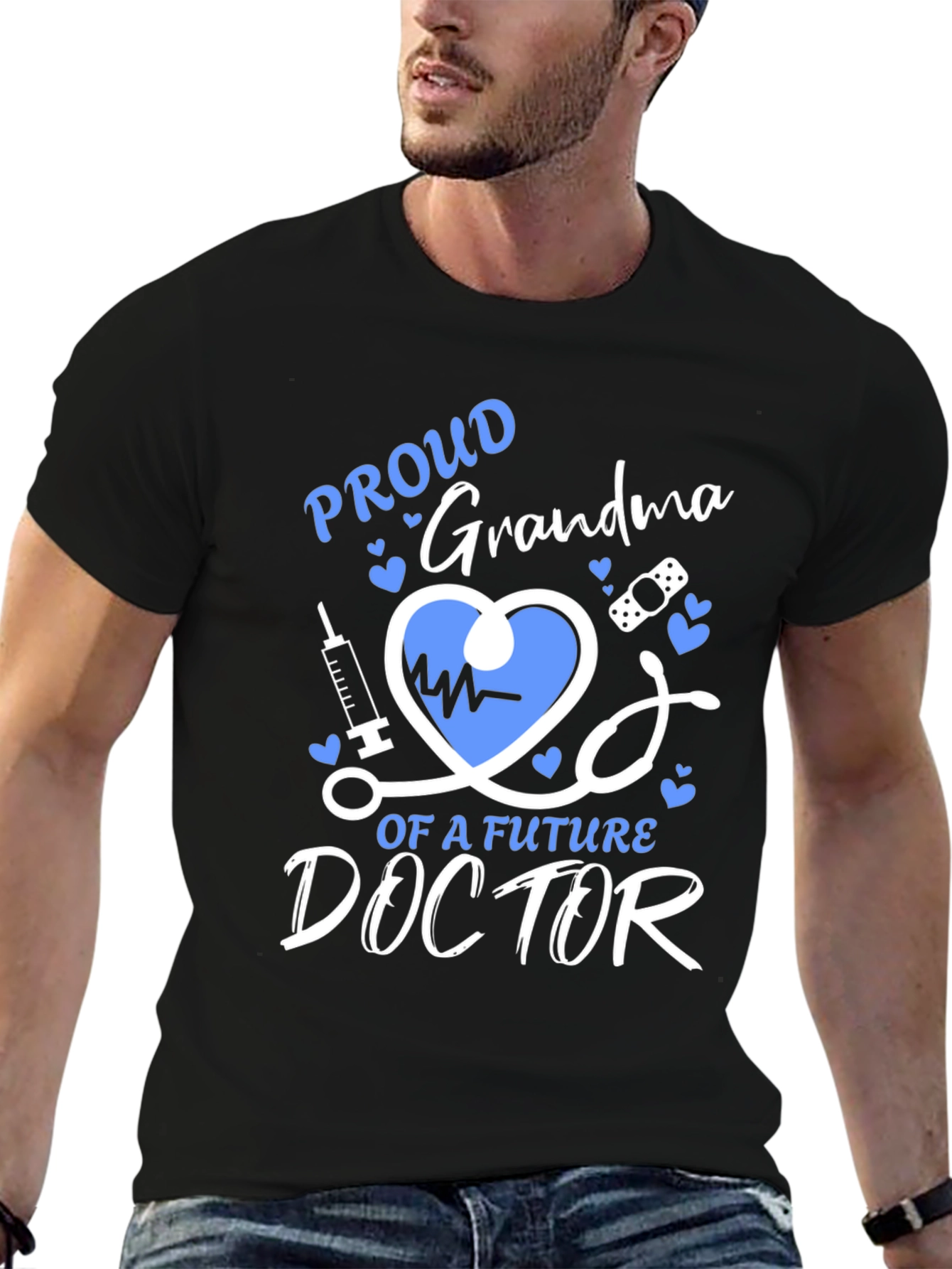 Proud Grandma Future Doctor Graphic Tee