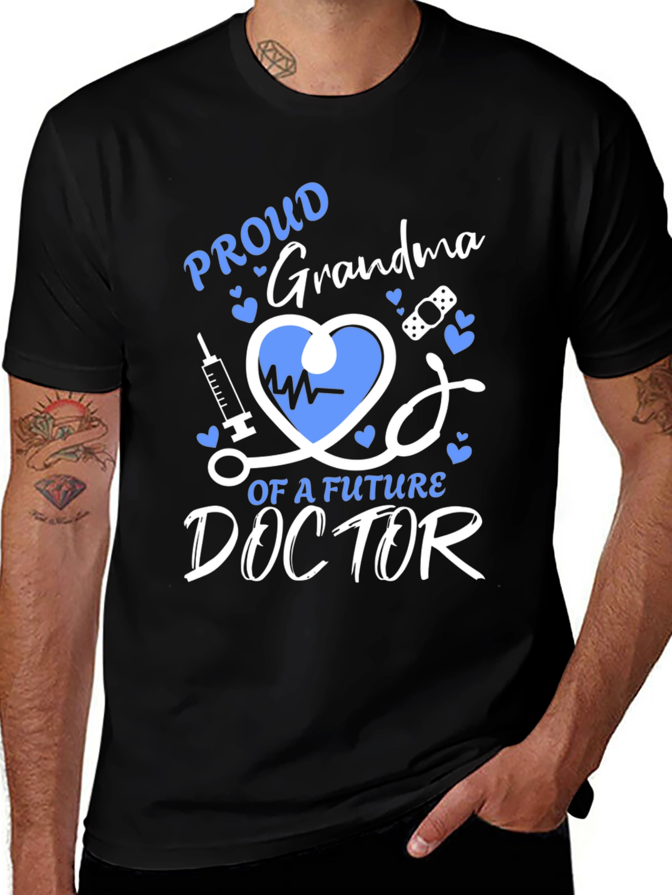 Proud Grandma Future Doctor Graphic Tee
