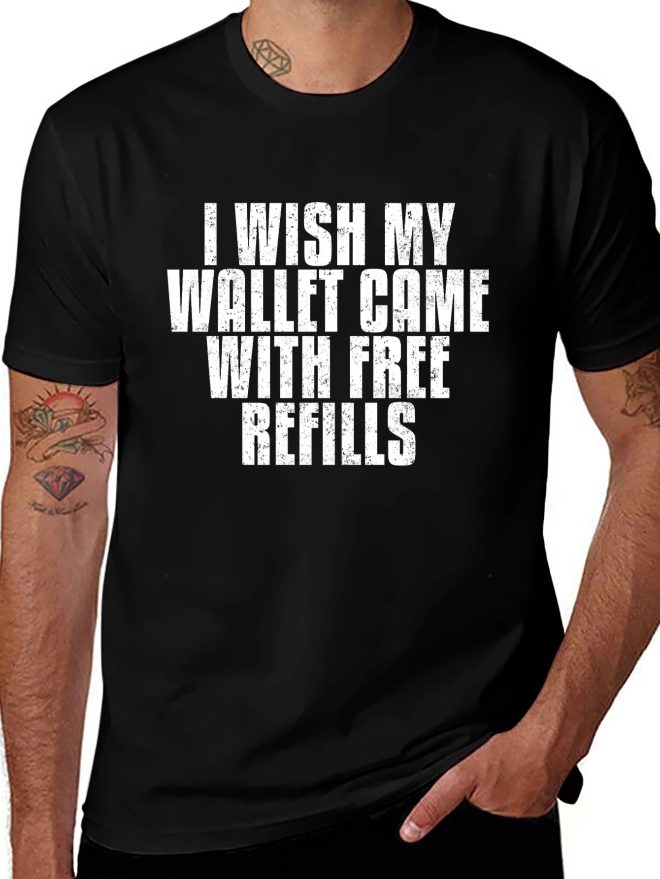 Funny Wallet Refills Graphic T-Shirt