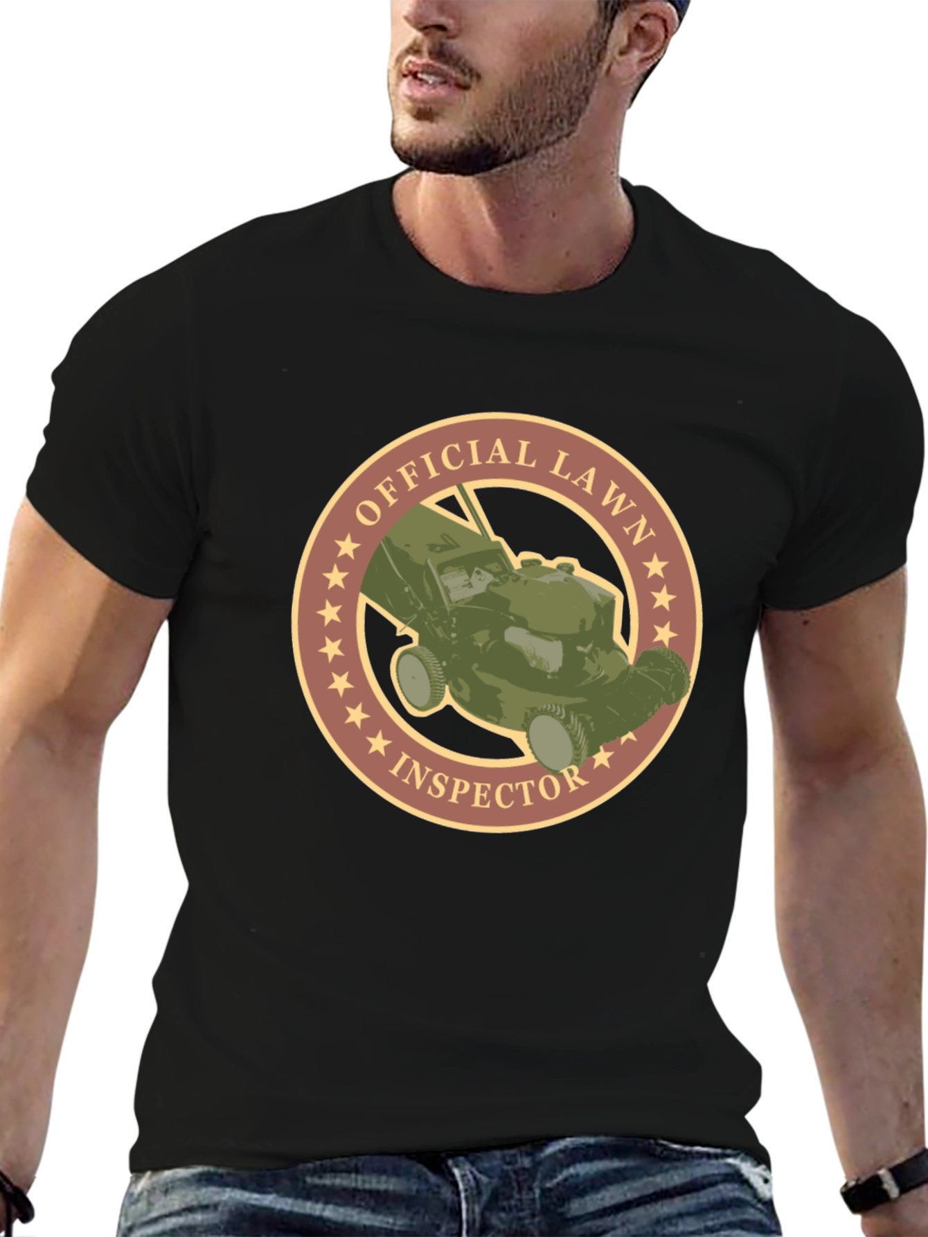 Official Lawn Inspector Graphic Tee - Premium Quality