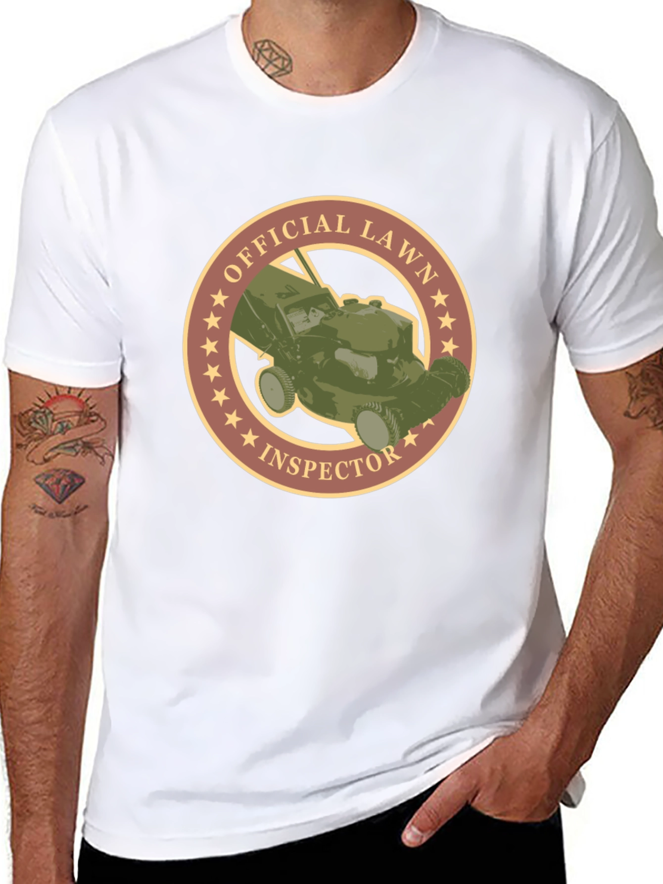 Official Lawn Inspector Graphic Tee - Premium Quality